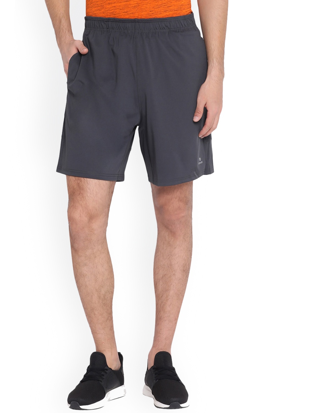 

Spolei Men Mid-Rise Shorts, Grey