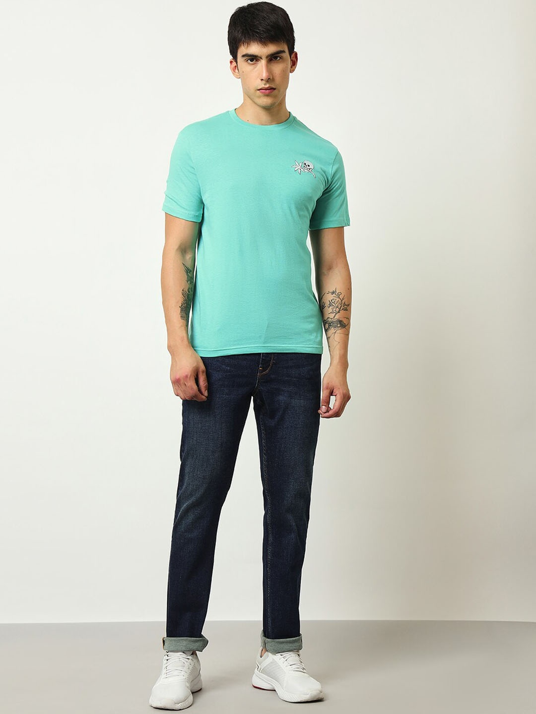

Lee Men Rodeo Straight Fit Clean Look Light Fade Stretchable Jeans, Blue