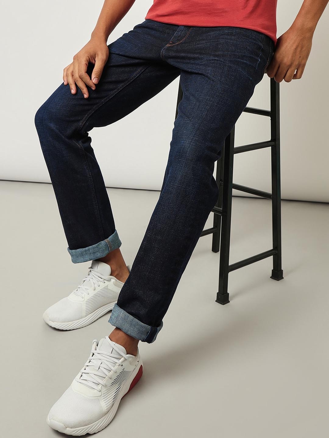 

Lee Men Rodeo Clean Look Mid-Rise Stretchable Jeans, Blue