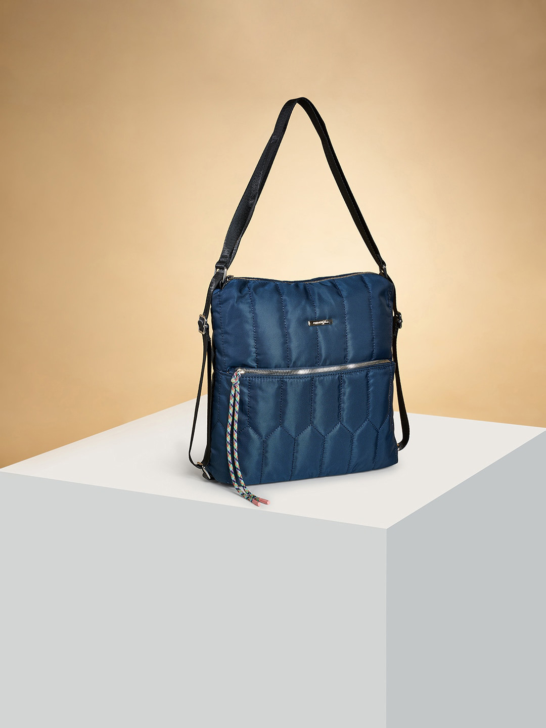

Forever Glam by Pantaloons Structured Shoulder Bag, Blue