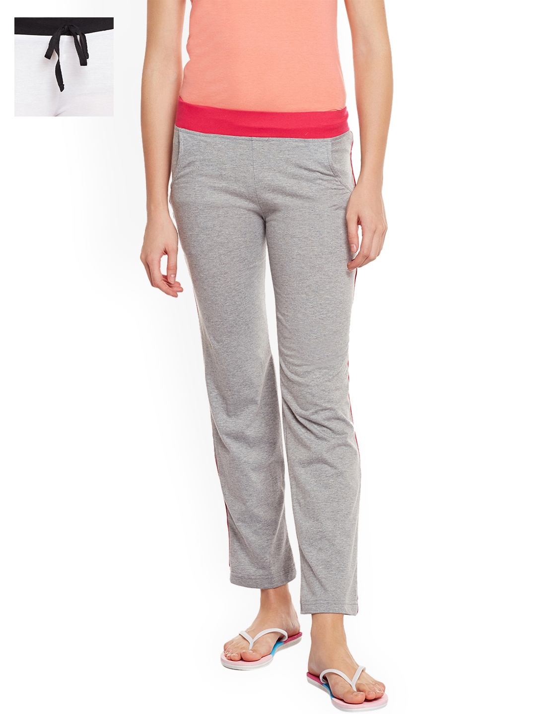 

VIMAL JONNEY Women Pack of 2 Lounge Pants F6WHITE-F3MLNG-02, White