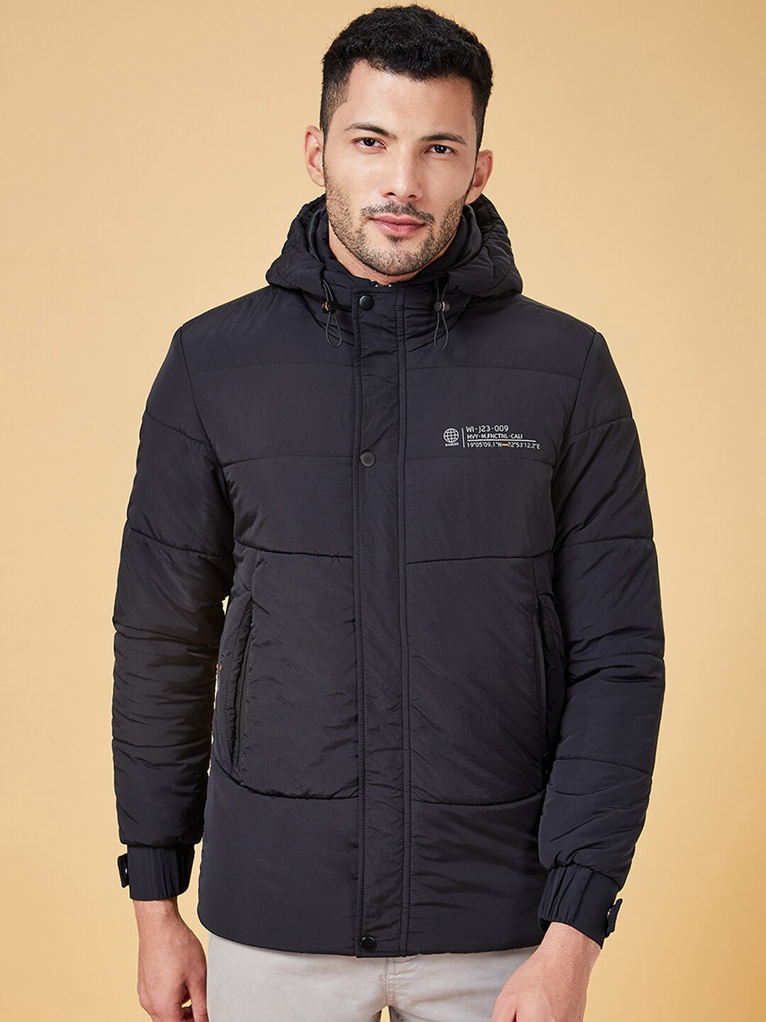 

Urban Ranger by pantaloons Hooded Puffer Jacket, Navy blue