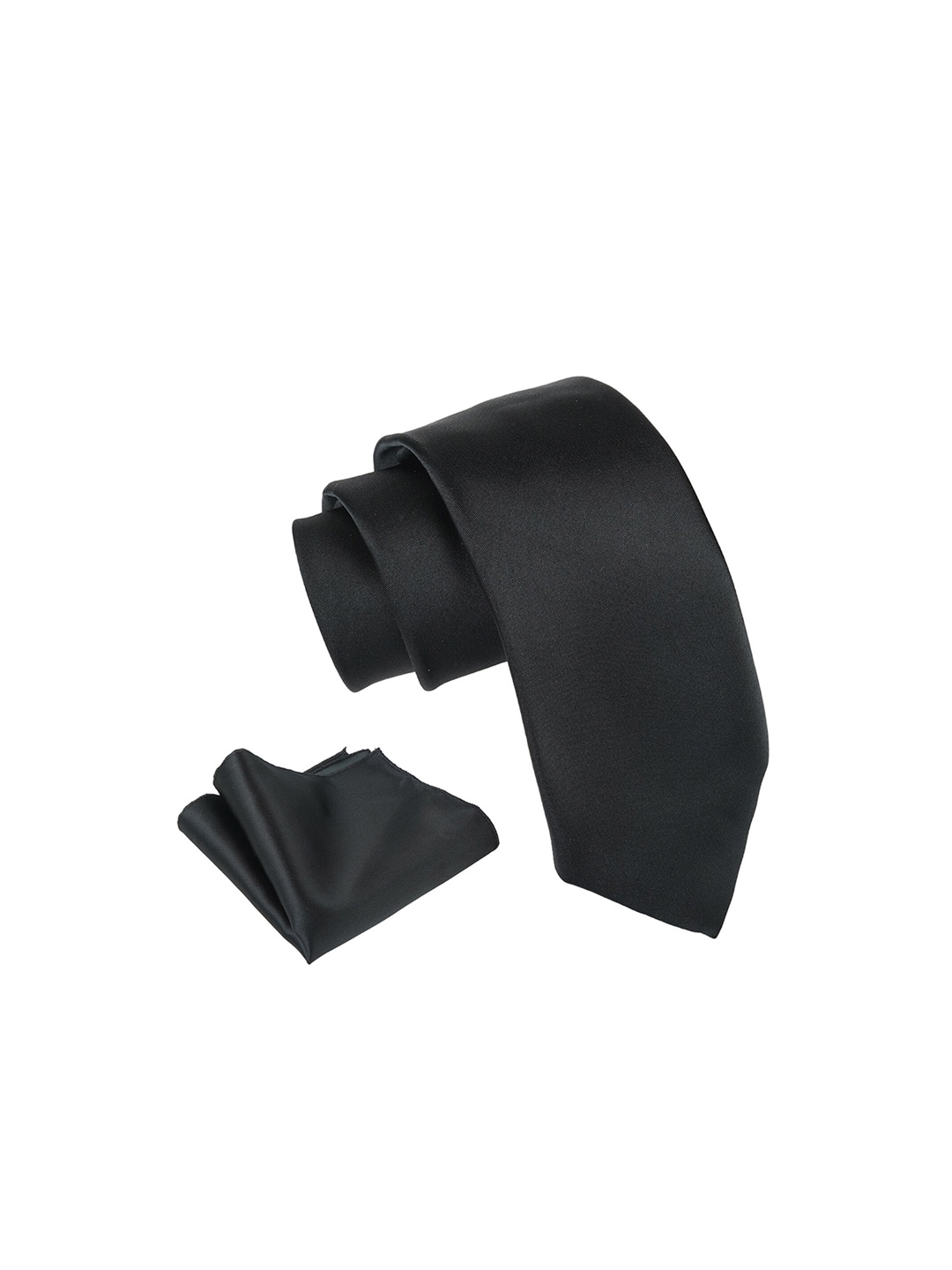 

AXLON Men Micofiber Formal Tie With Pocket Square Accessory Gift Set, Black