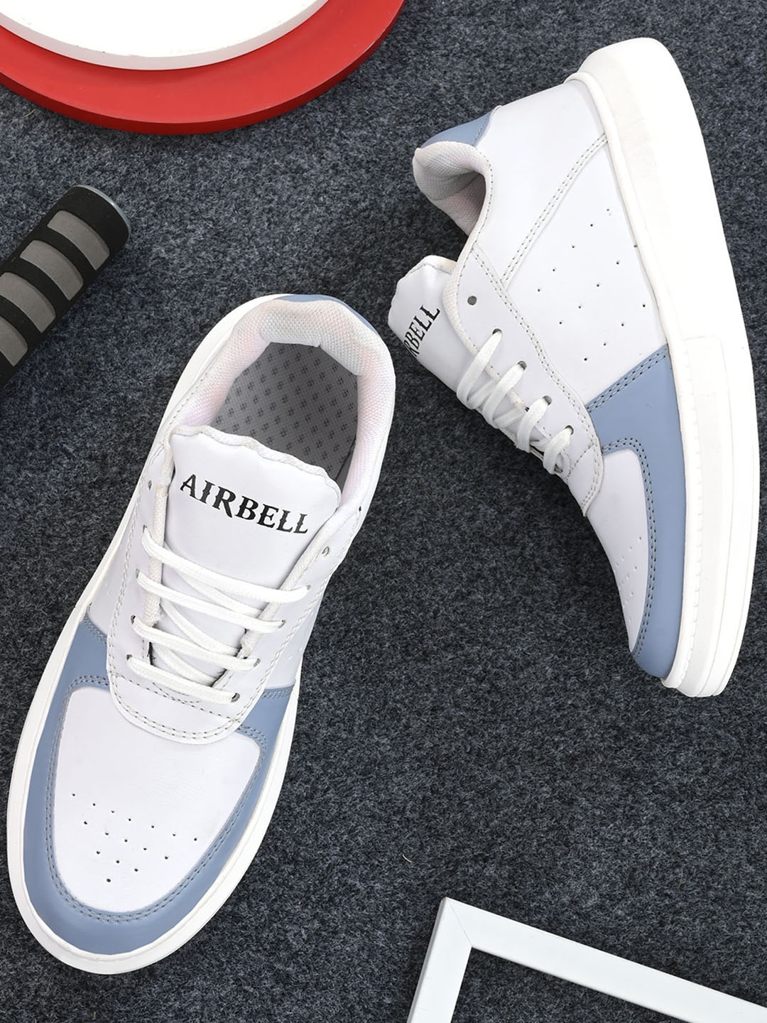 

AIRBELL Men Colourblocked Lace Ups Sneakers, Grey