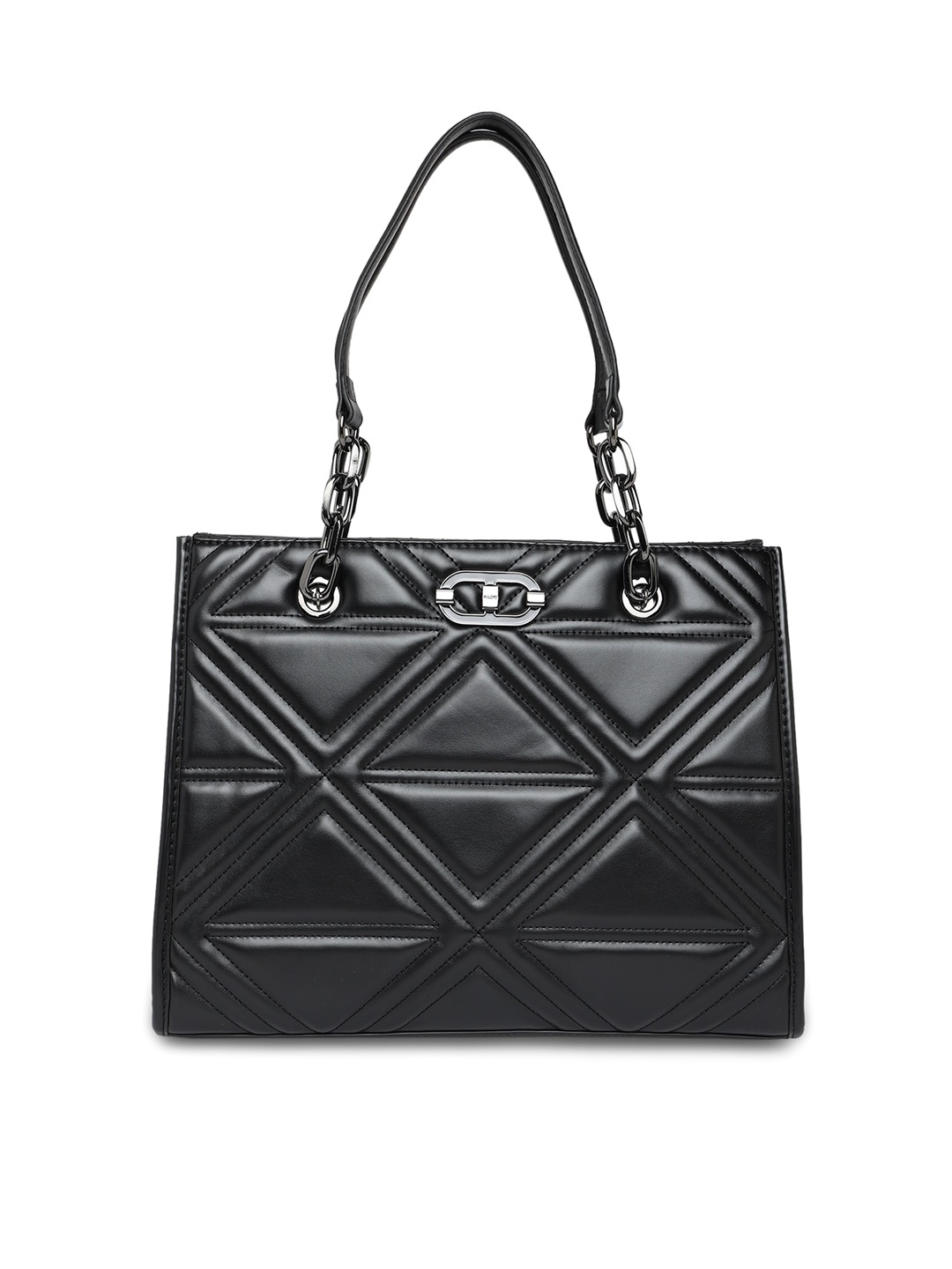 

ALDO Structured Shoulder Bag with Quilted, Black