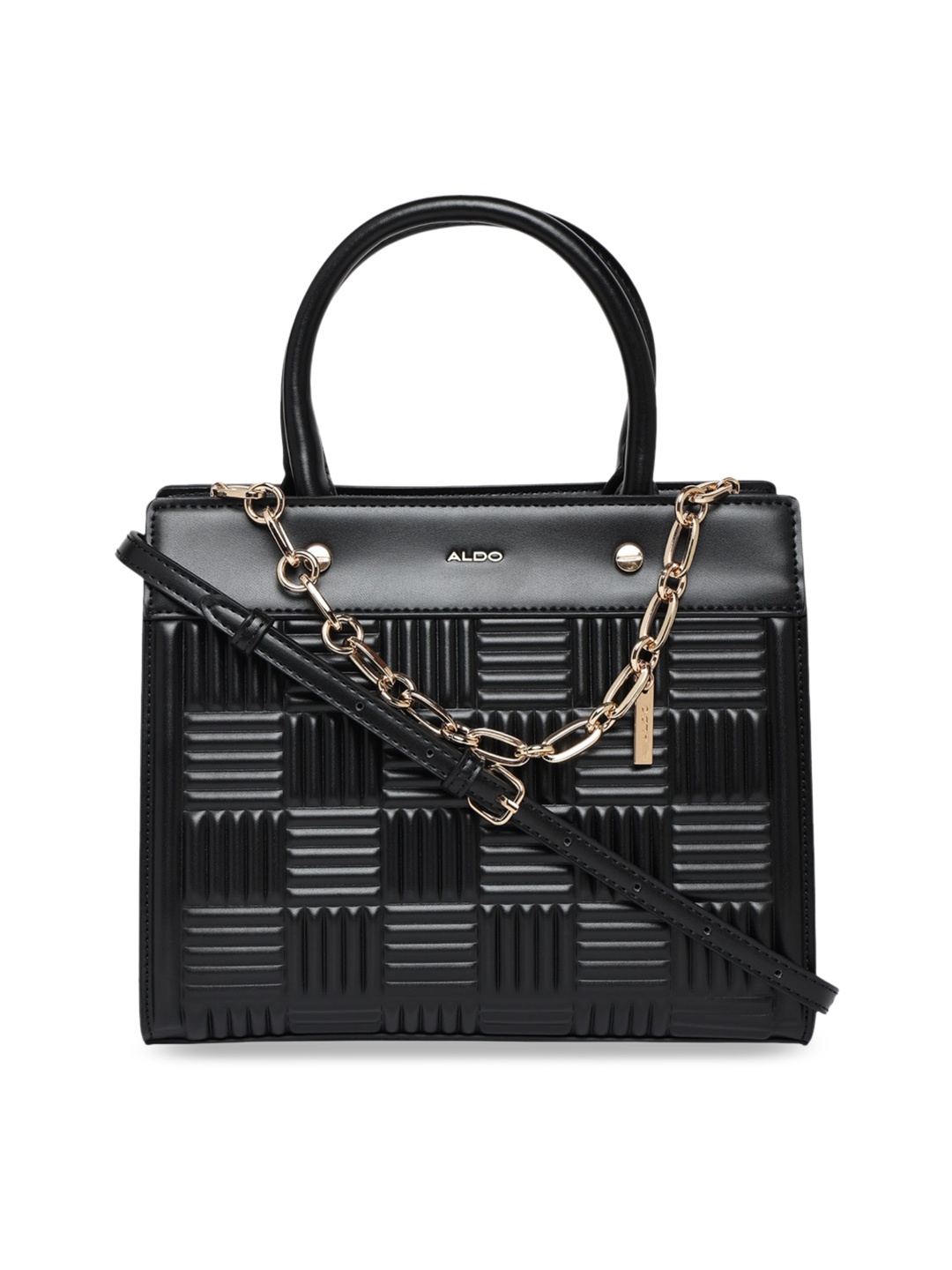 

ALDO Textured Shopper Handheld Bag, Black