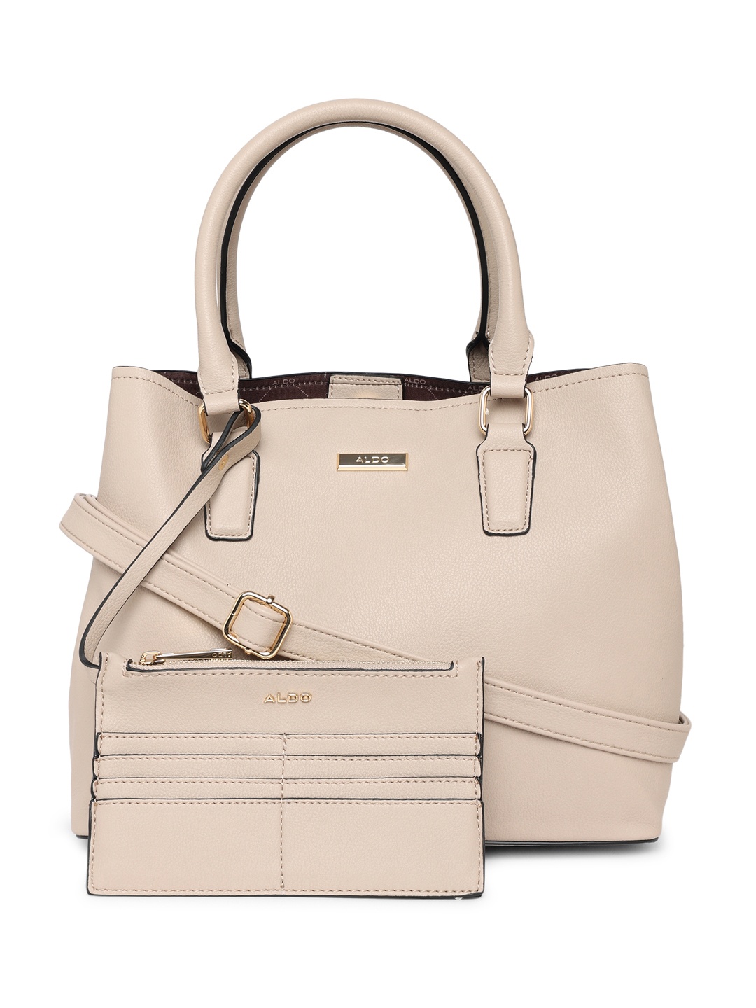 

ALDO Structured Handheld Bag, Beige