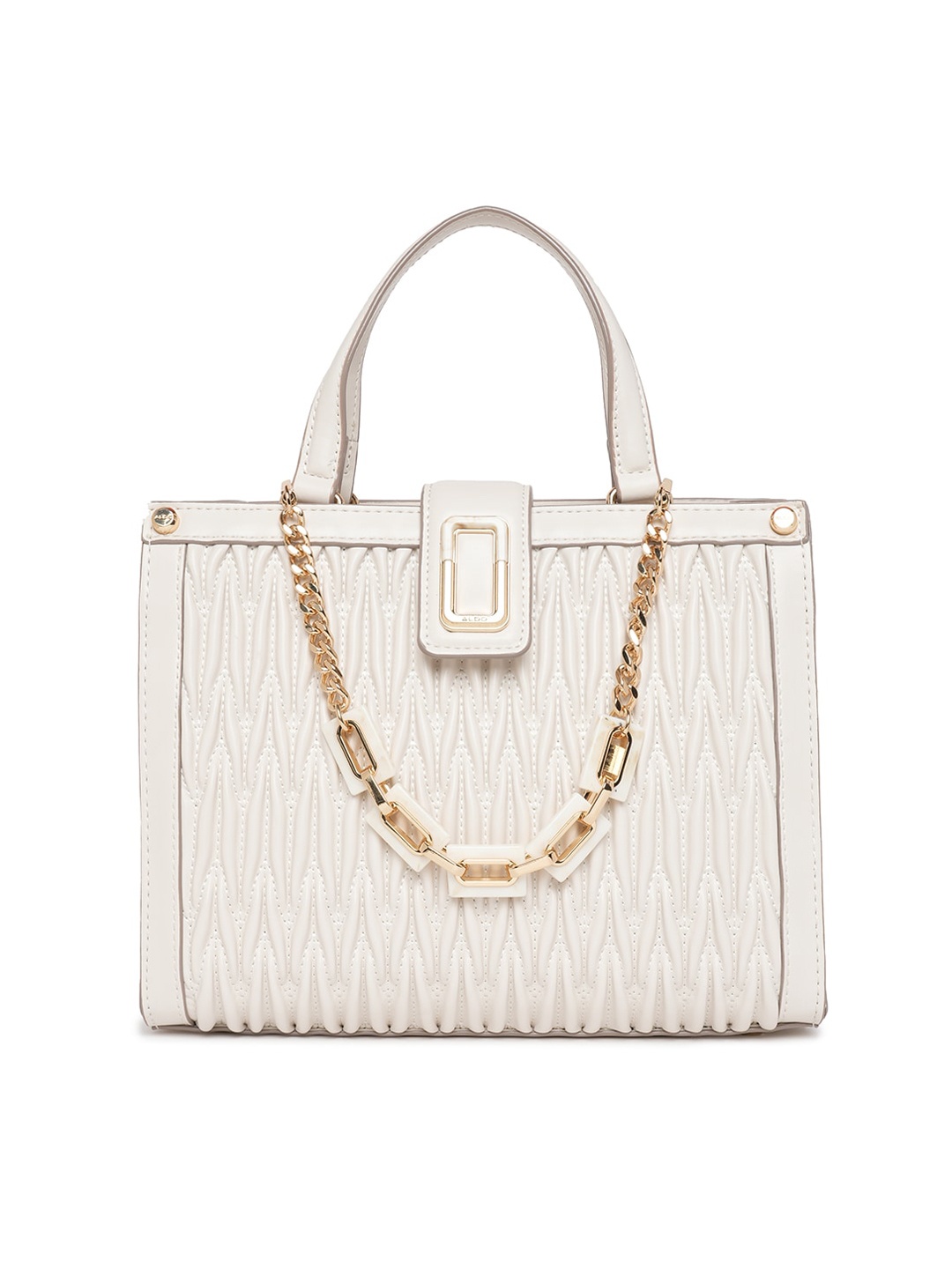 

ALDO Textured Structured Handheld Bag, White