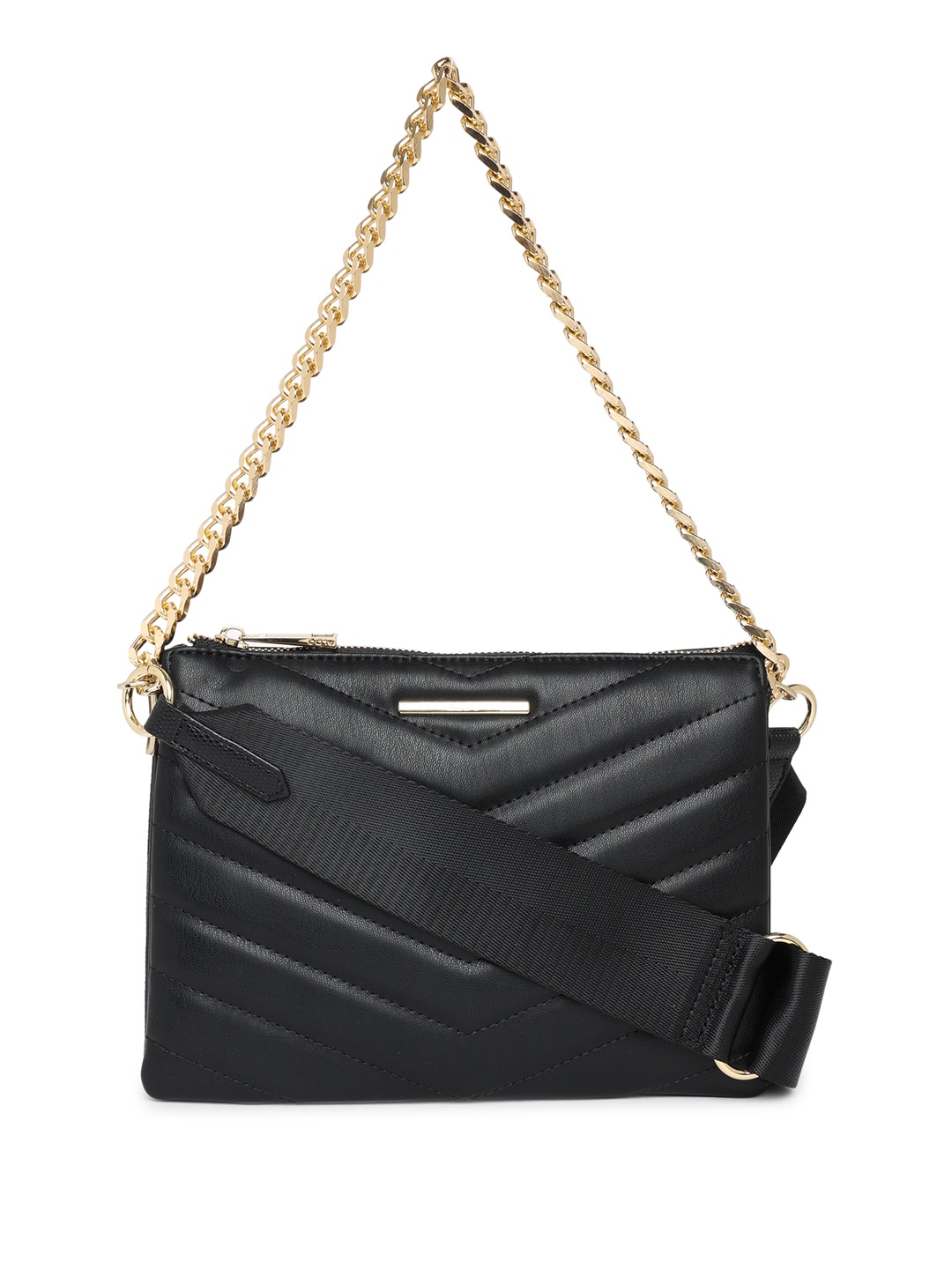 

ALDO Quilted Structured Shoulder Bag, Black