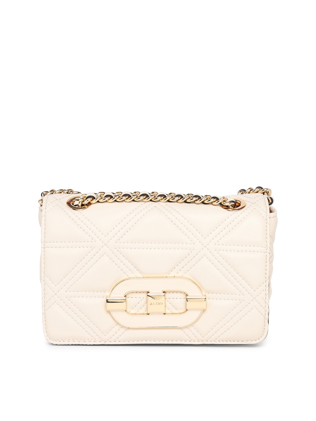 

ALDO Structured Sling Bag With Quilt Detail, White