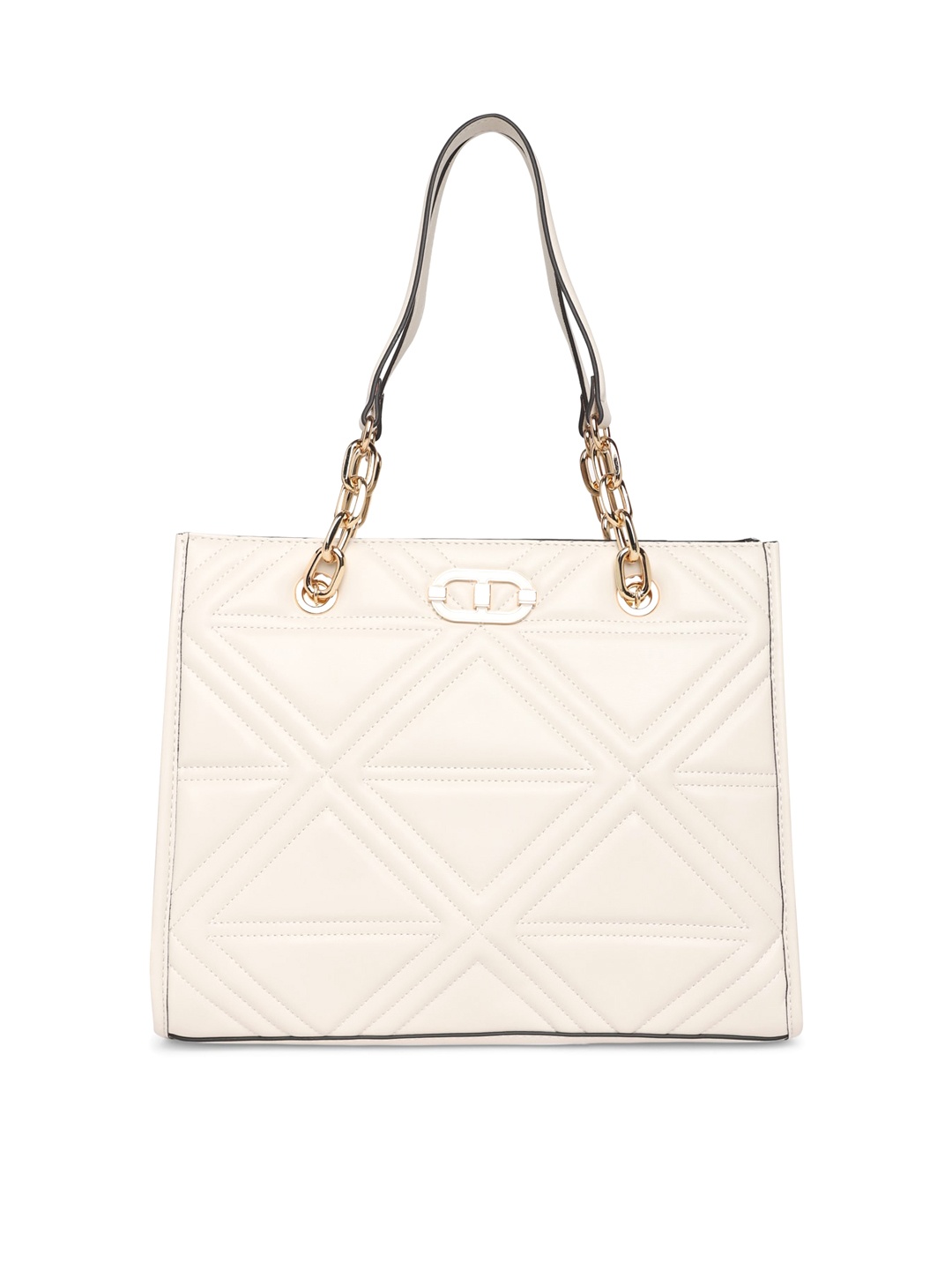 

ALDO Quilted Structured Handheld Bag, Off white
