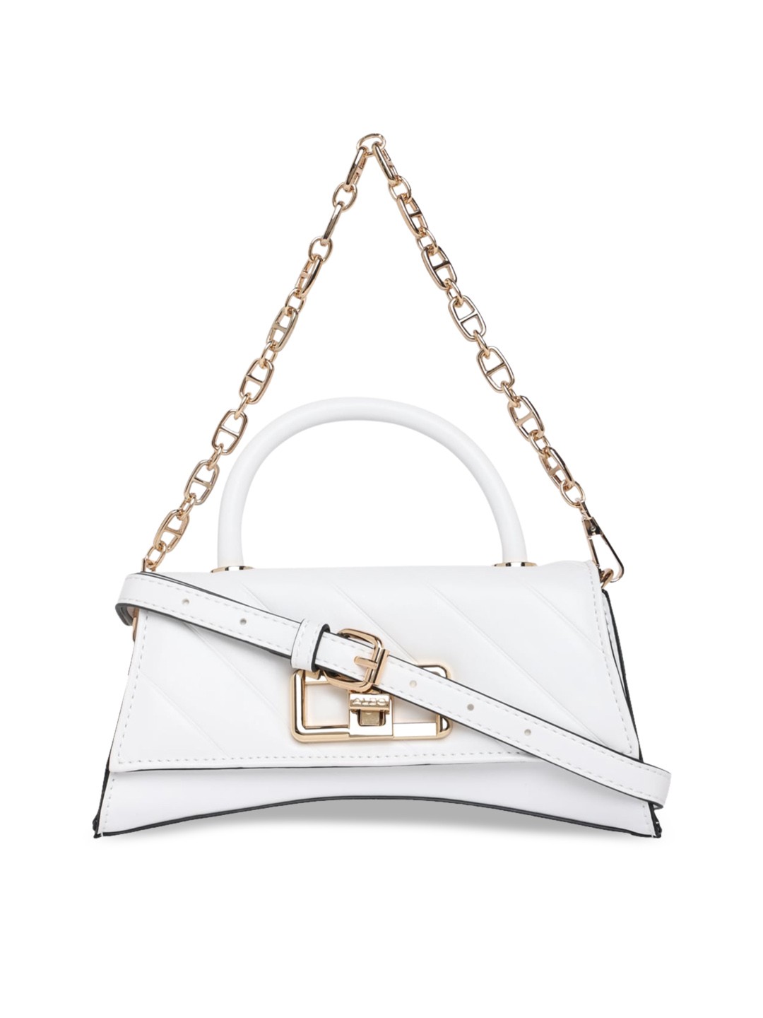 

ALDO Textured Structured Satchel Bag, White