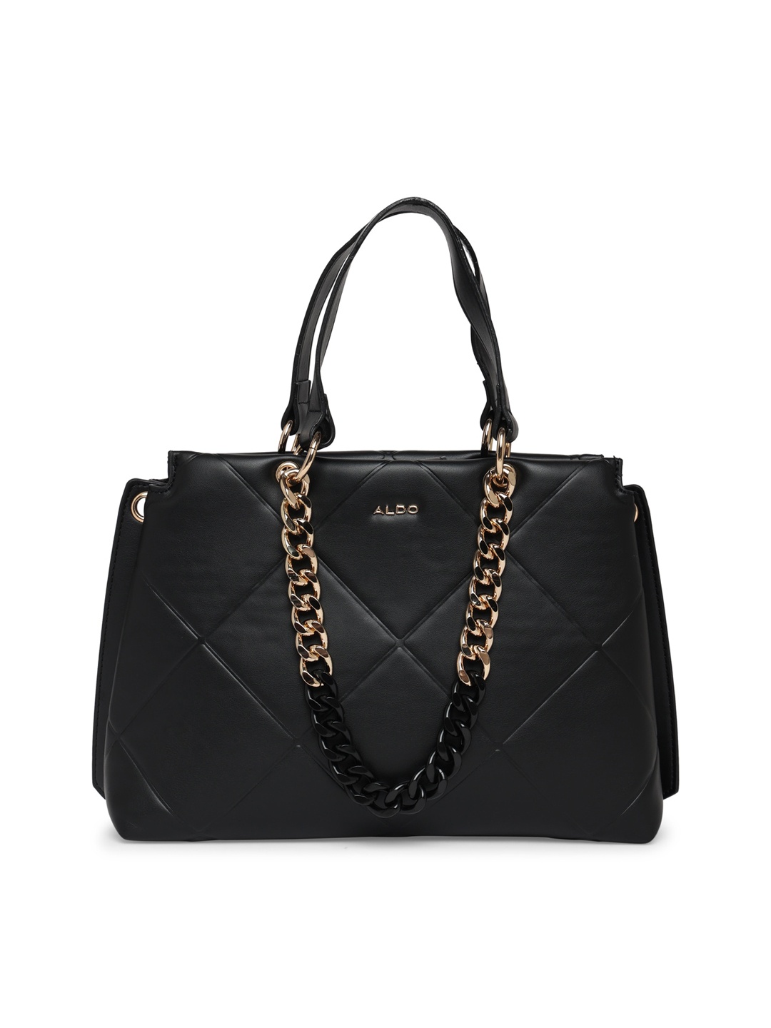 

ALDO Textured Structured Handheld Bag, Black