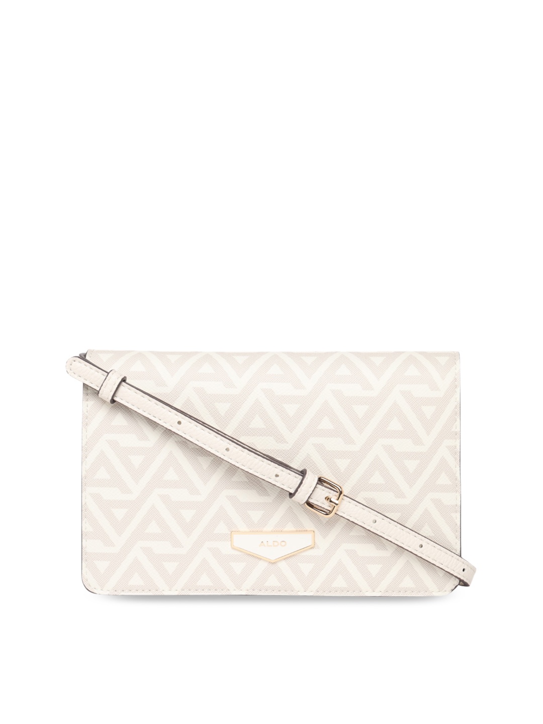 

ALDO Printed Structured Sling Bag, Beige