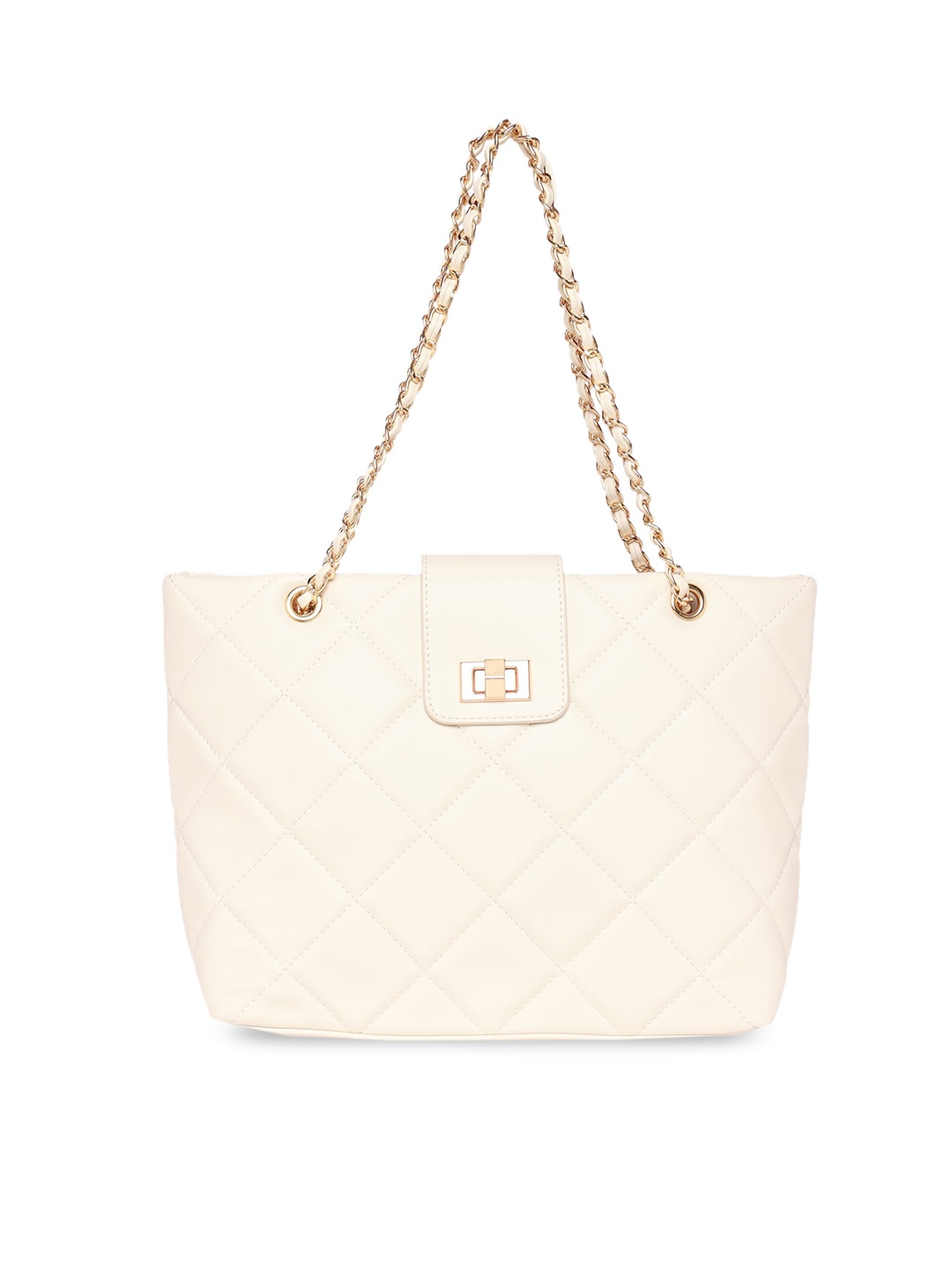 

ALDO Structured Handheld Bag With Quilted, White