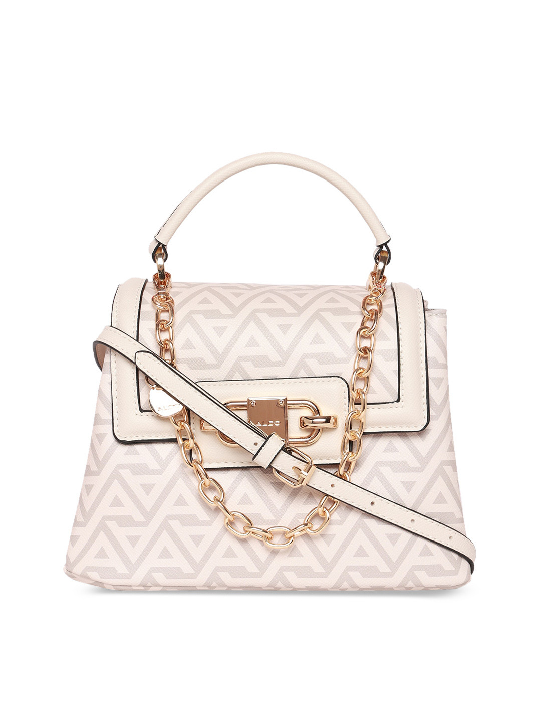

ALDO Structured Handheld Bag With Quilted, Grey