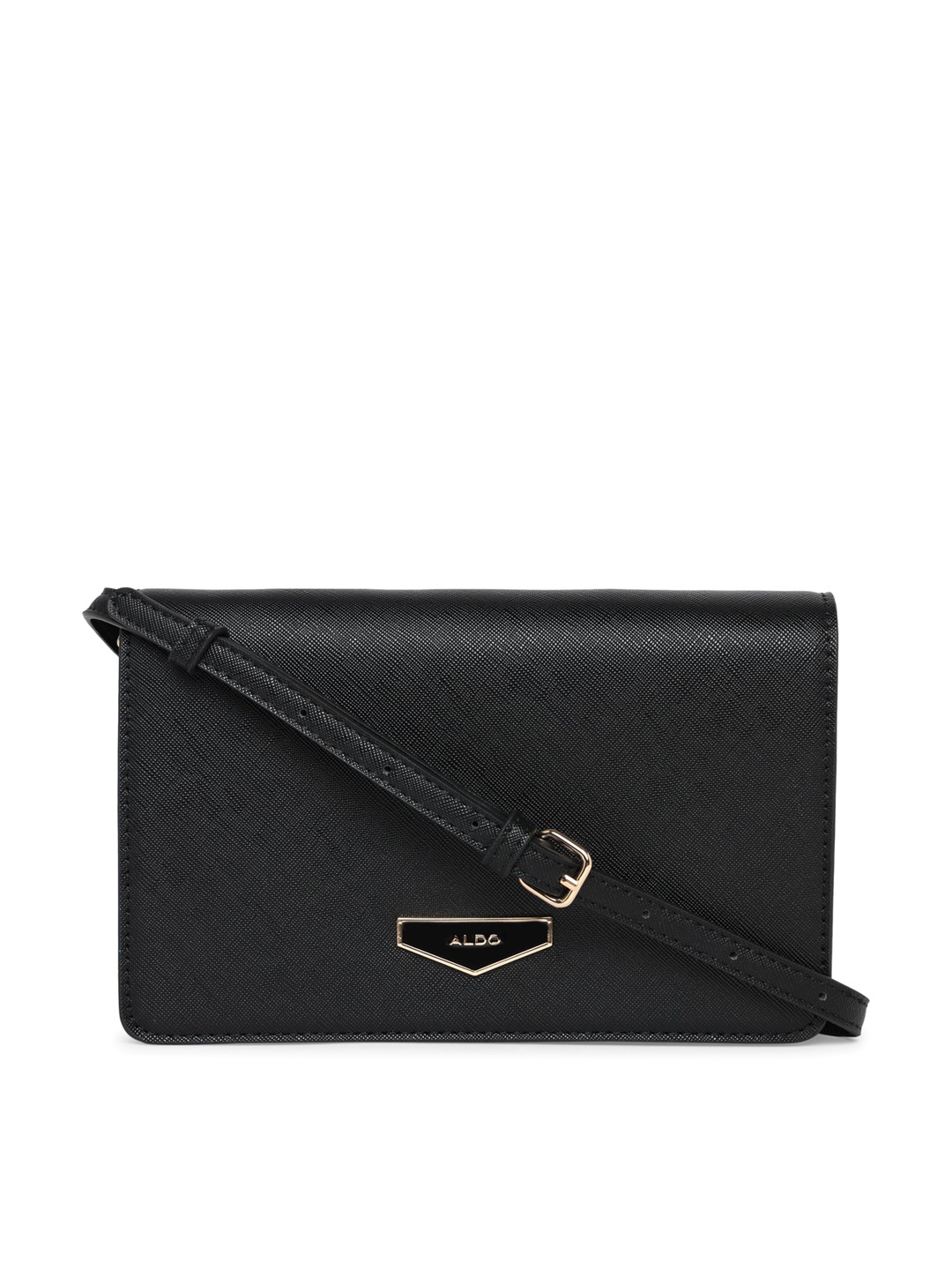 

ALDO Textured Swagger Sling Bag With Quilted, Black