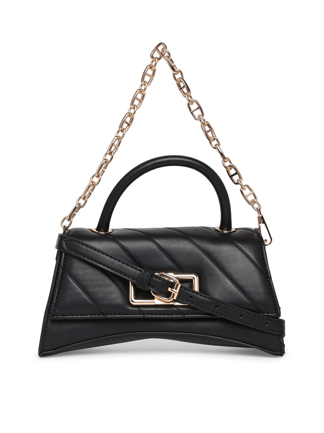 

ALDO Structured Satchel With Quilted, Black