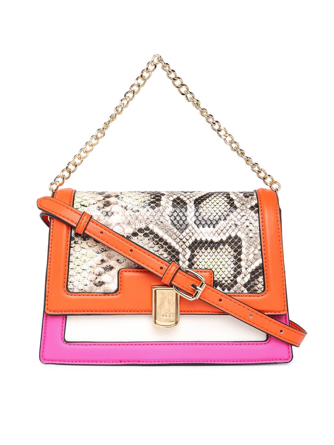 

ALDO Textured Swagger Sling Bag, Orange