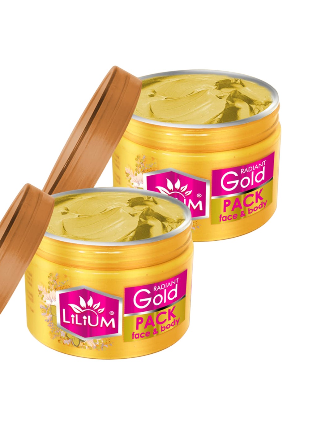 

Lilium Set Of 2 Gold Face & Body Pack - 250g Each, Na