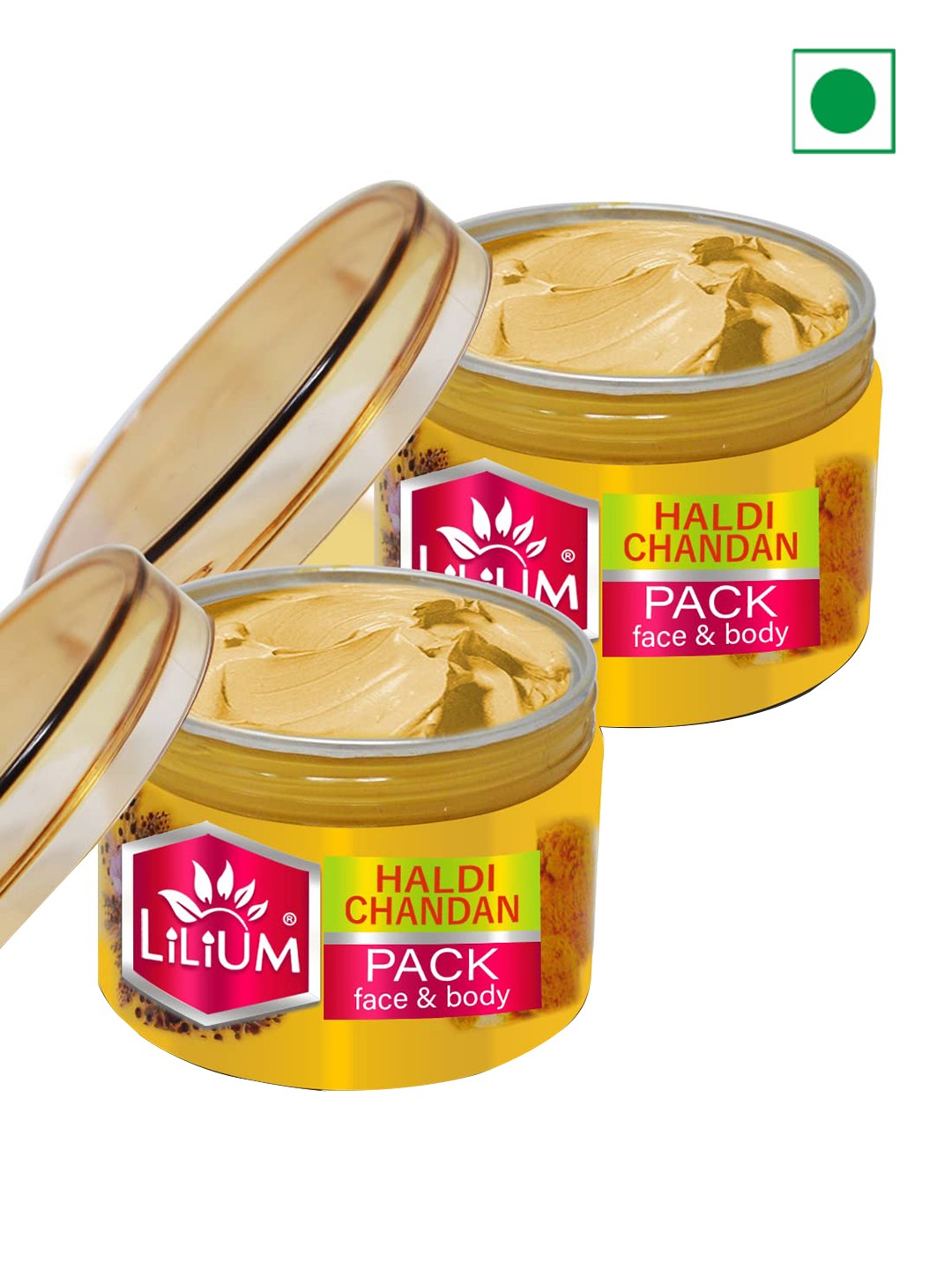 

Lilium Perfect Blend of Haldi Chandan Face Pack - 250g Each, Gold