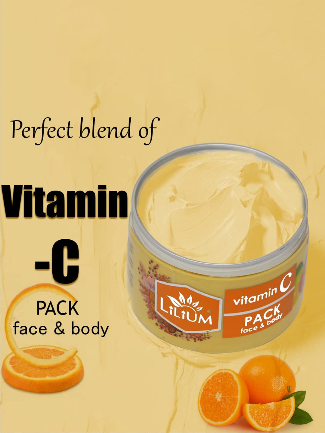 

Lilium Vitamin C Set Of 2 Face & Body Scrub & Pack--250gm Each, Na