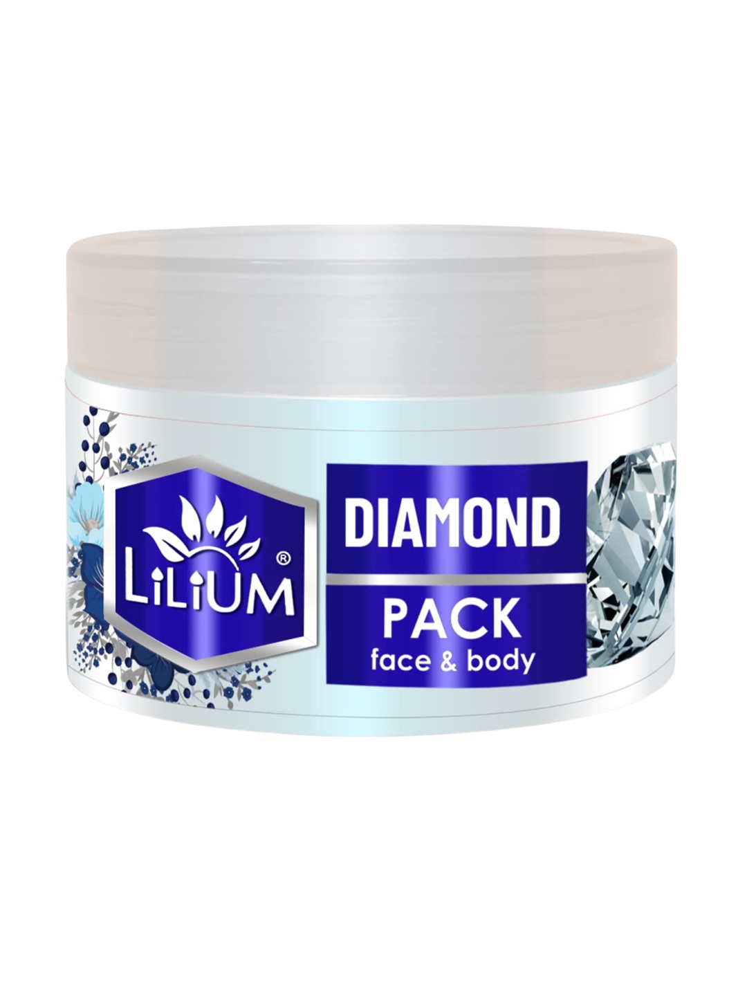 

Lilium Perfect Blend of Diamond Face Pack - 250gm, Blue