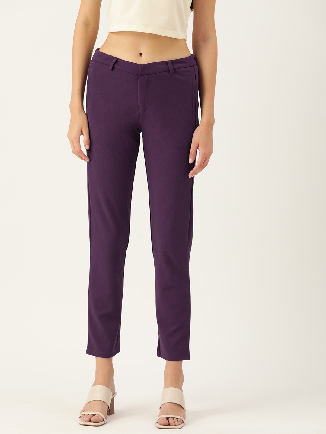

DressBerry Cropped Trousers, Purple