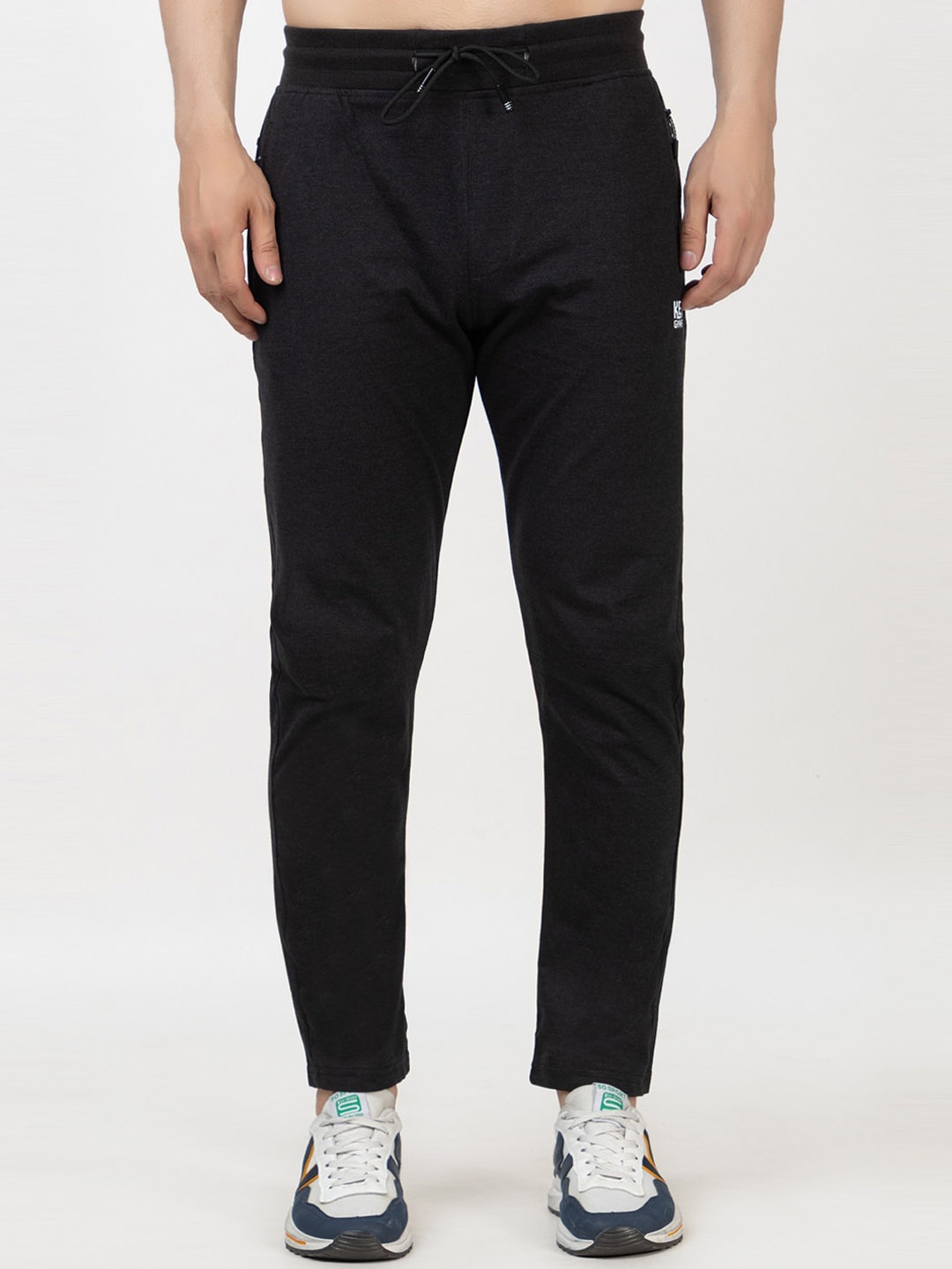 

KEPA Men Mid Rise Cotton Sports Track Pants, Charcoal