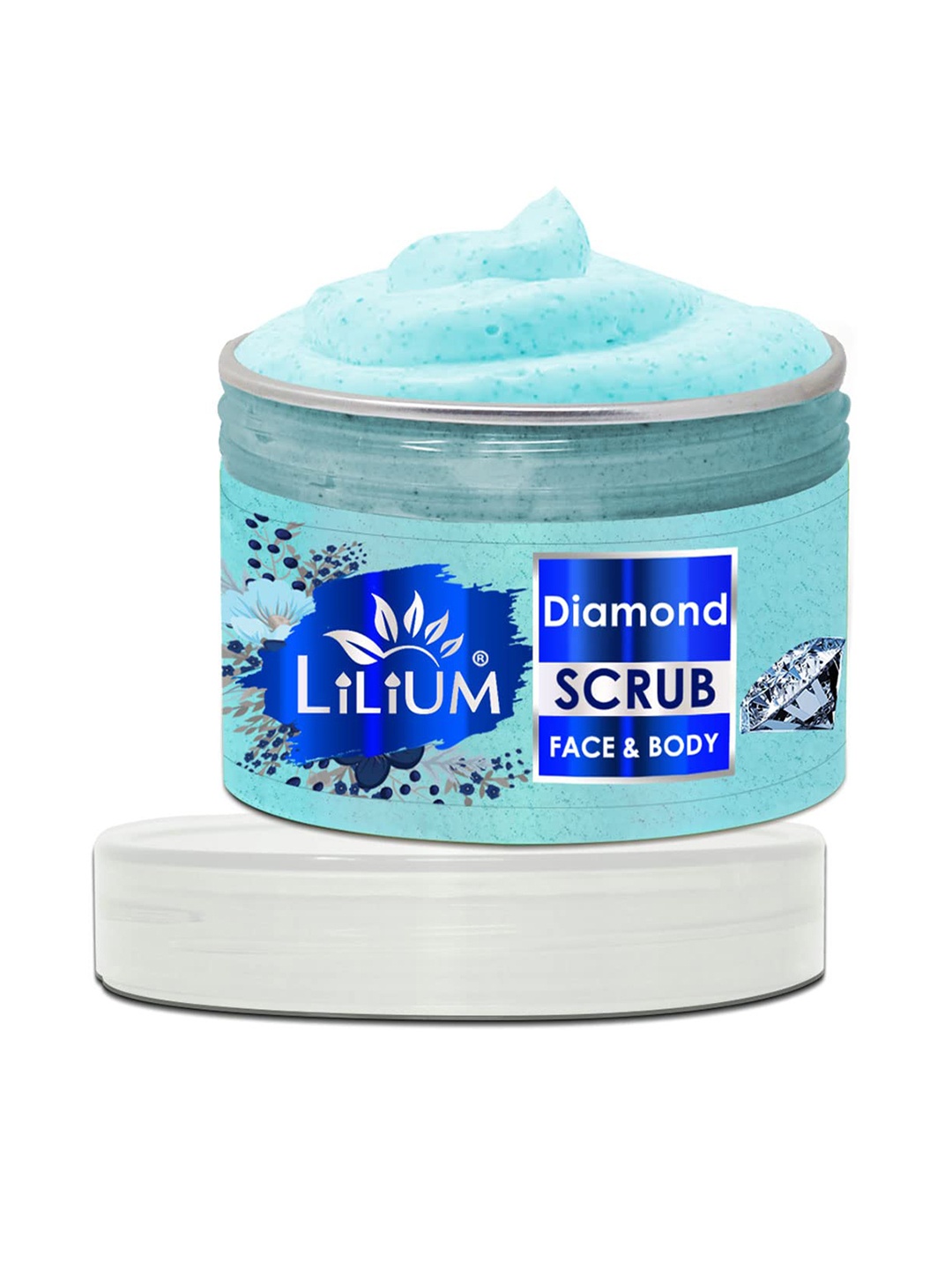 

Lilium Diamond Face & Body Scrub - 250g, Blue