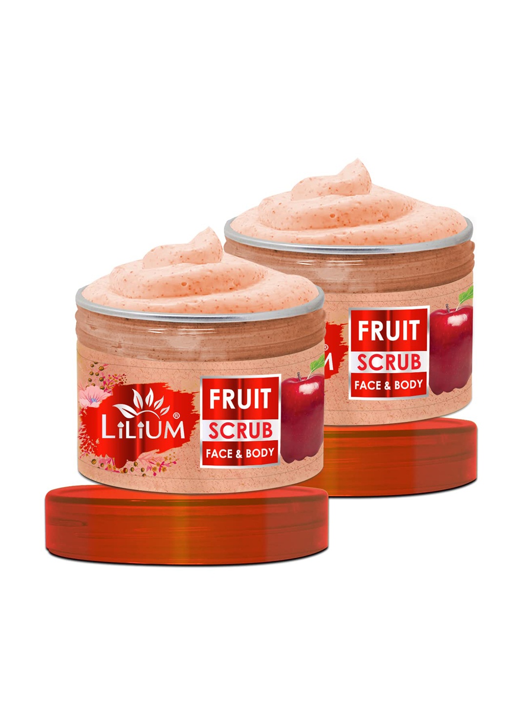

Lilium Set of 2 Fruit Face & Body Deep Exfoliating Scrub - 250g Each, Khaki