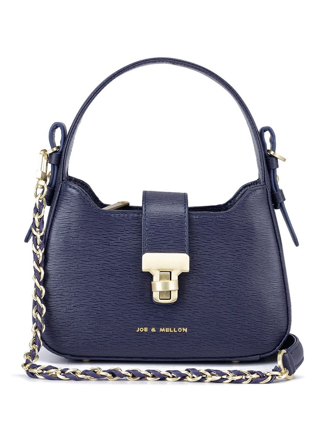 

Joe & Mellon Textured Leather Structured Hobo Bag, Purple