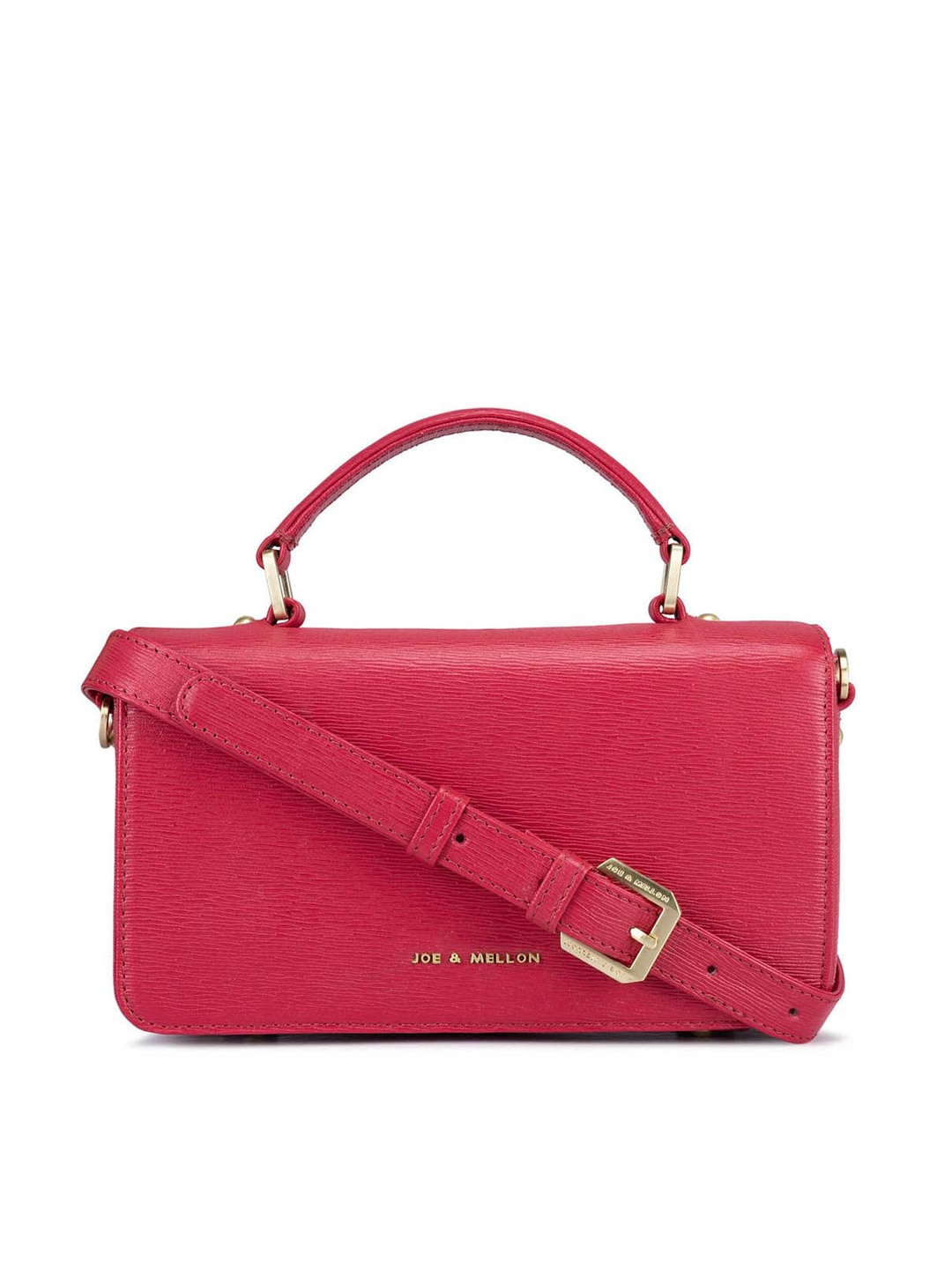 

Joe & Mellon Structured Leather Satchel, Pink