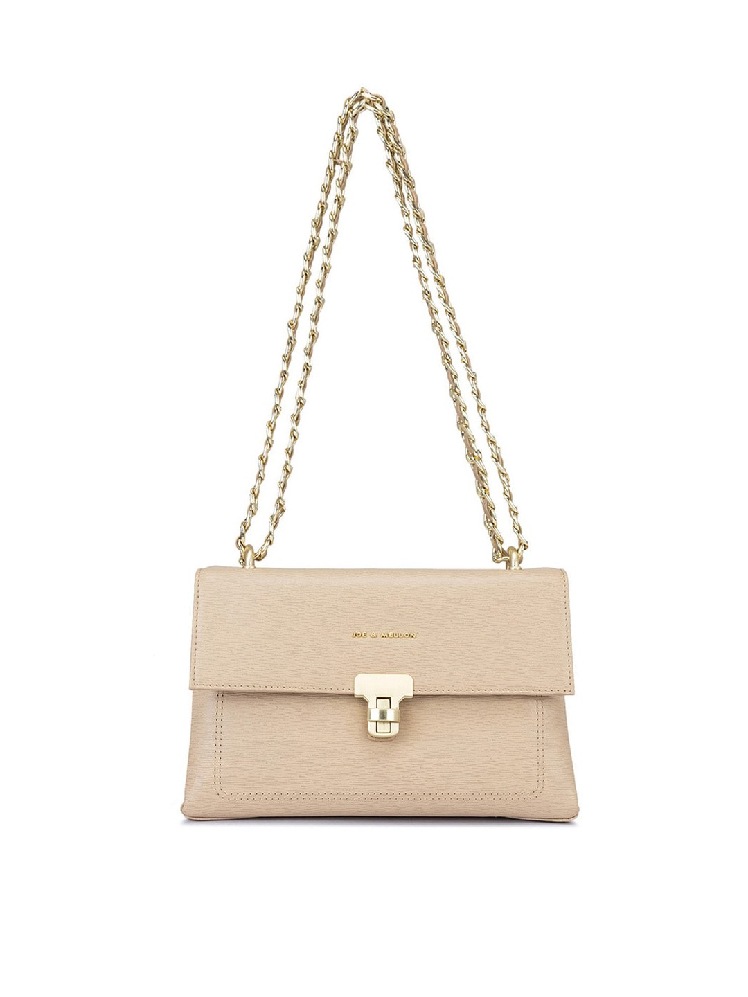 

Joe & Mellon Structured Leather Sling Bag, Beige