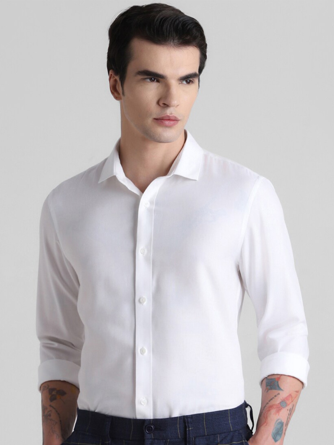

Jack & Jones Opaque Slim Fit Casual Shirt, White