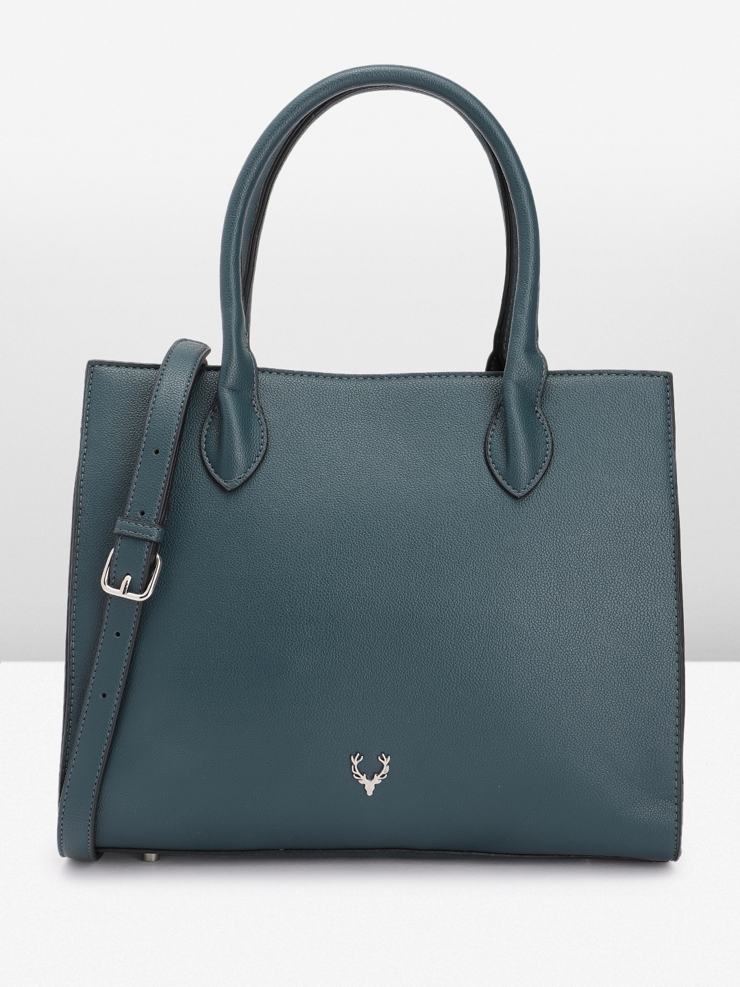 

Allen Solly Structured Handheld Bag, Teal