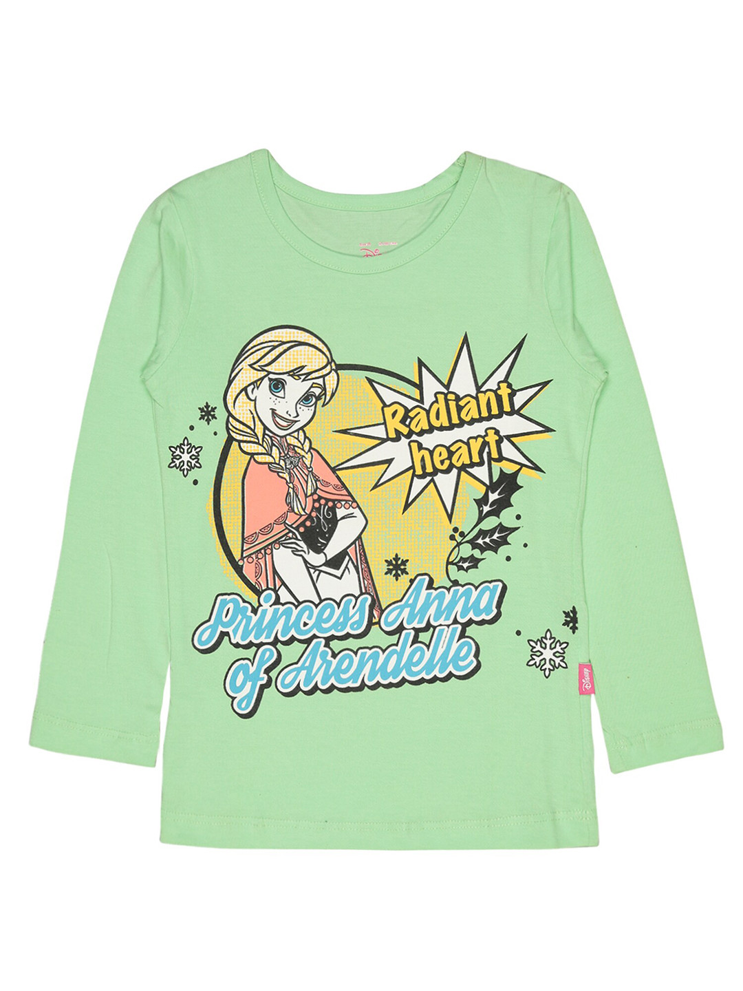 

Bodycare Girls Graphic Frozen Printed Cotton T-Shirt, Green