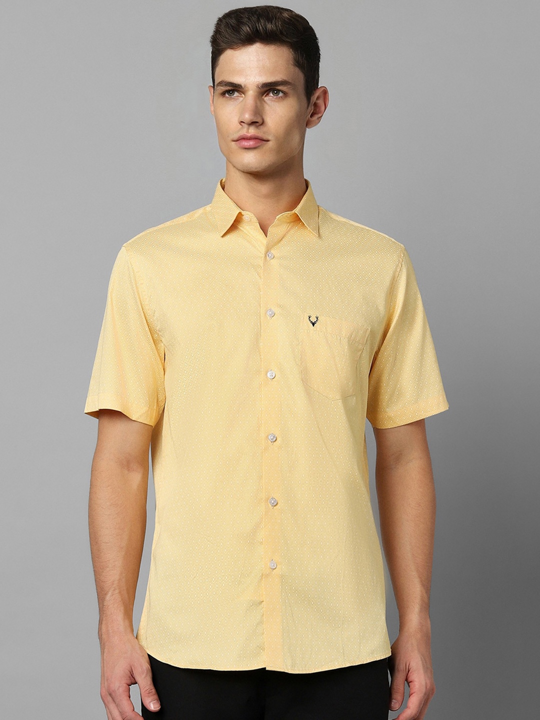 

Allen Solly Slim Fit Pure Cotton Casual Shirt, Yellow
