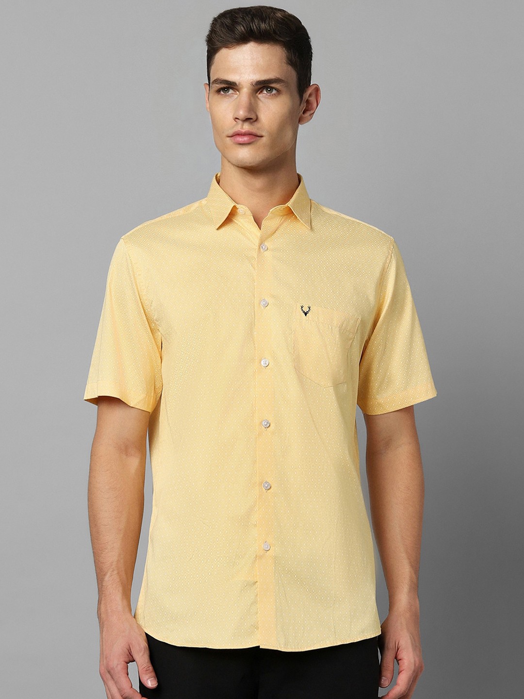 

Allen Solly Slim Fit Pure Cotton Casual Shirt, Yellow