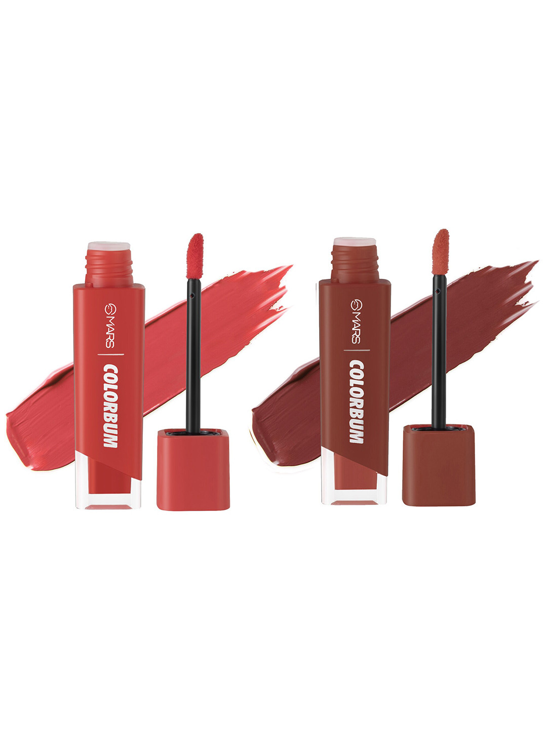 

MARS Set of 2 Colorbum Smudge Free Liquid Matte Lipstick 5.5 ml each - Shade 01 & 04, Red