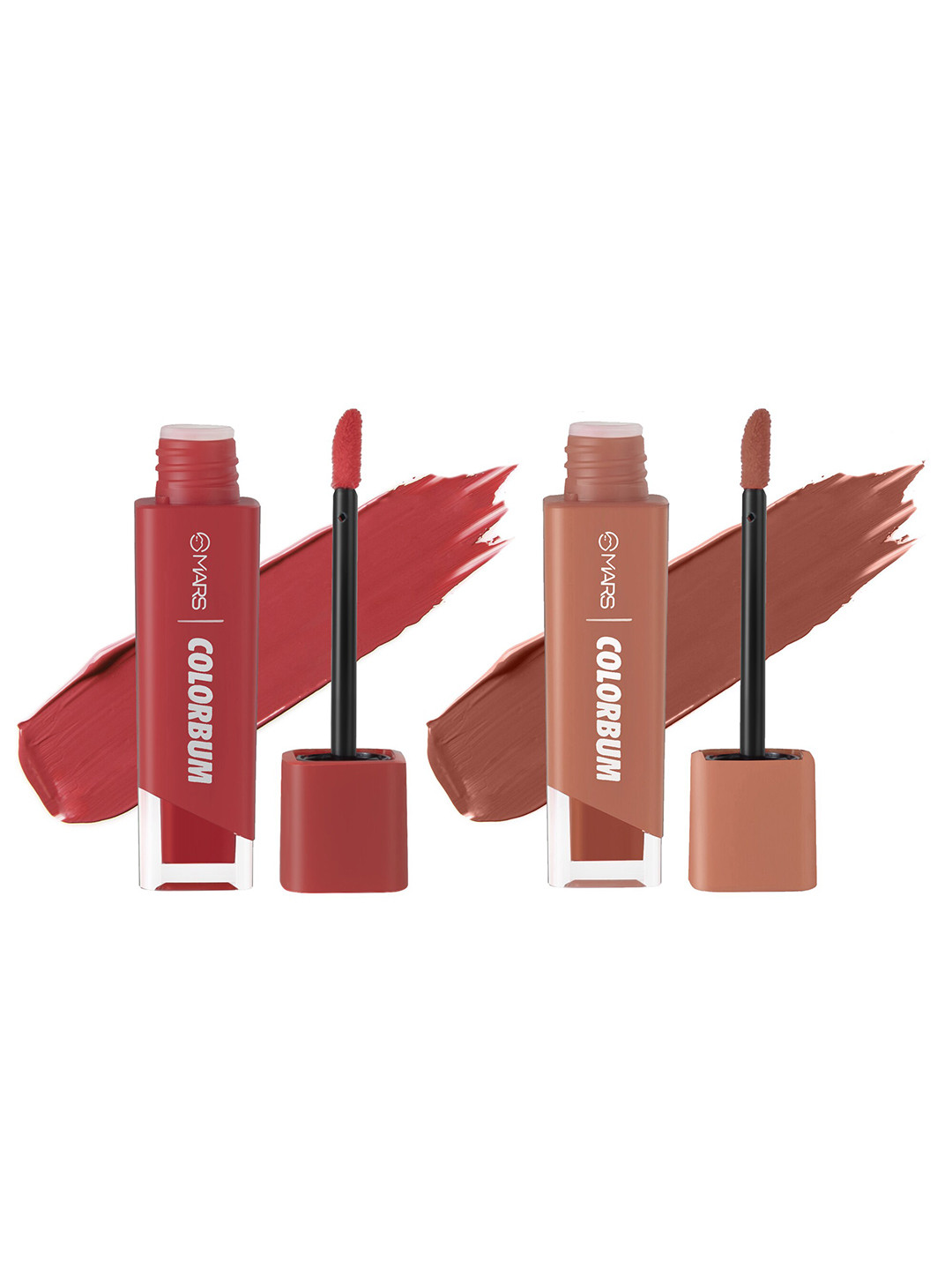 

MARS Set of 2 Colorbum Liquid Matte Lipstick 5.5ml Each - Scarlet Seoul 02 & Rusty Rome 07, Red