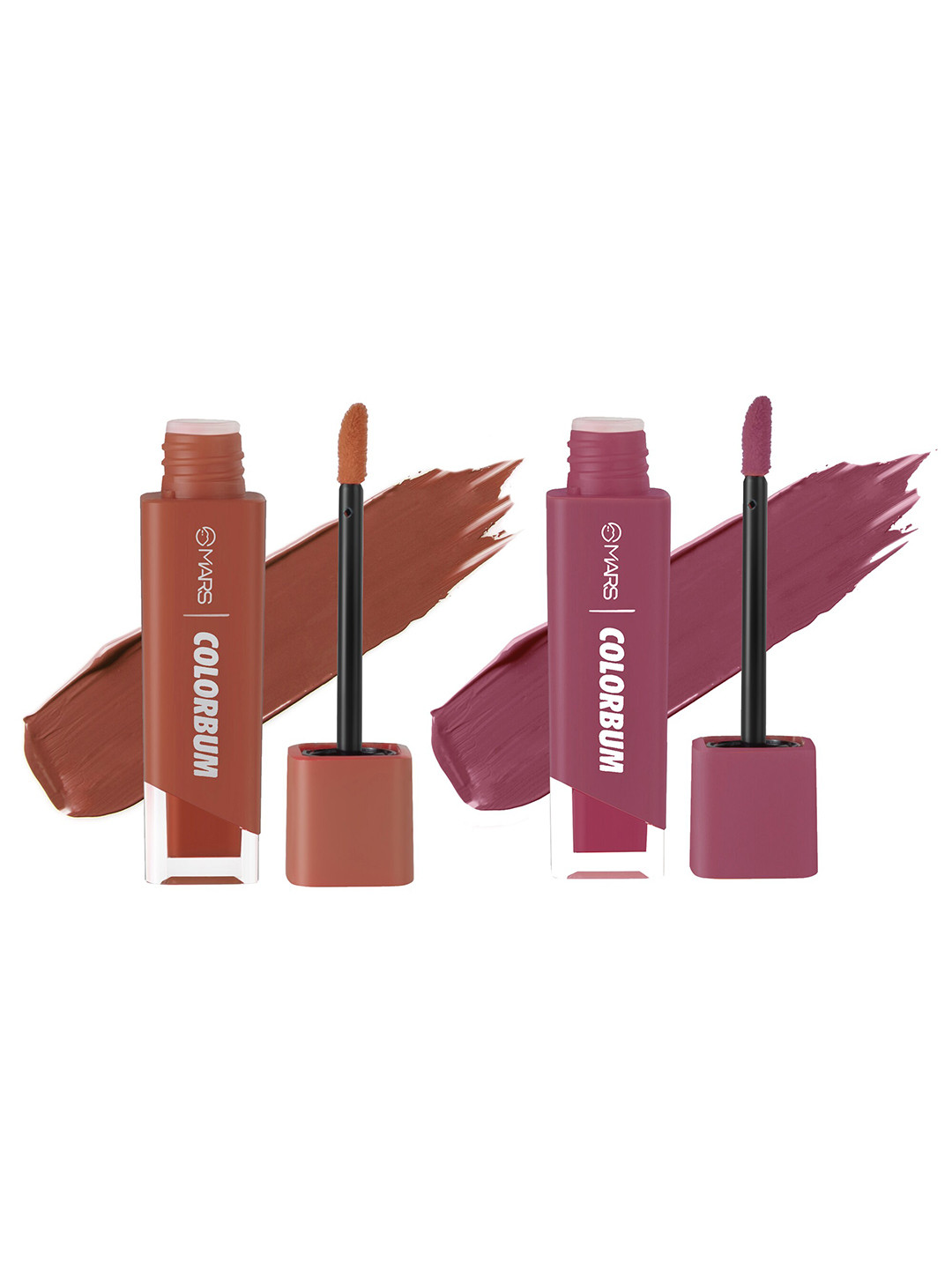 

MARS Colorbum 2 Smudge Free Liquid Matte Lipstick-5.5ml Each NuttyNewyork-FuschiaFlorence, Multi