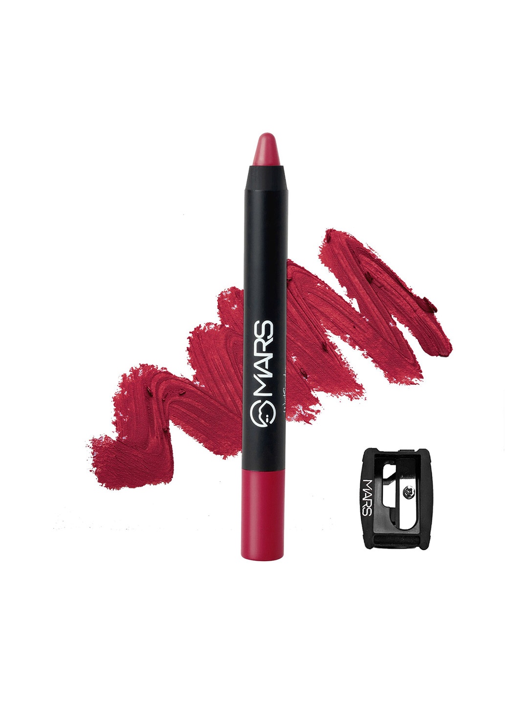 

MARS Won't Budge Won't Smudge Non Transfer Lip Crayon with Sharpener - I Am Powerful 08, Red