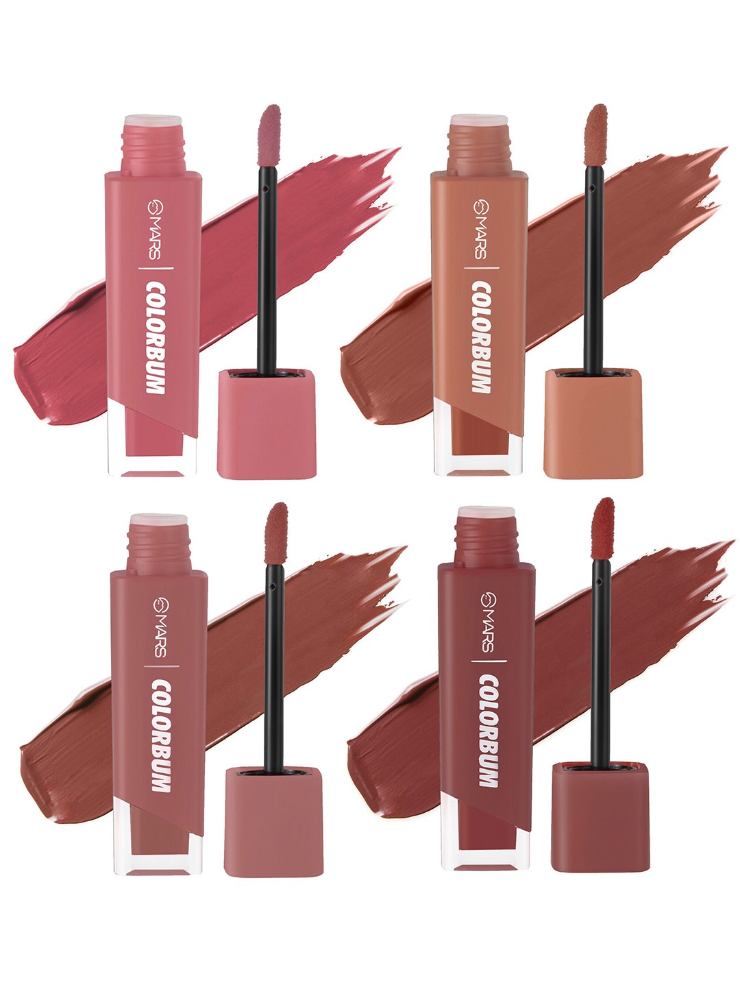 

MARS Set of 4 Colorbum Smudge Free Liquid Matte Lipstick 5.5 ml each - Shade 05-06-07-08, Multi