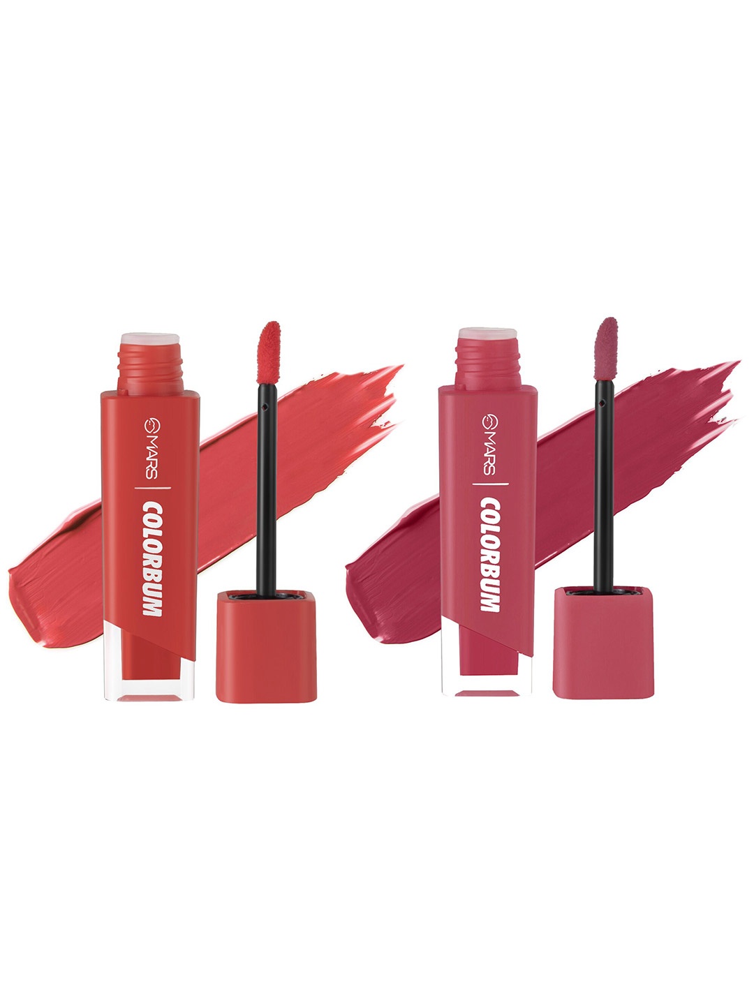 

MARS Set of 2 Colorbum Smudge Free Liquid Matte Lipstick 5.5 ml each - Shade 01 & 09, Red