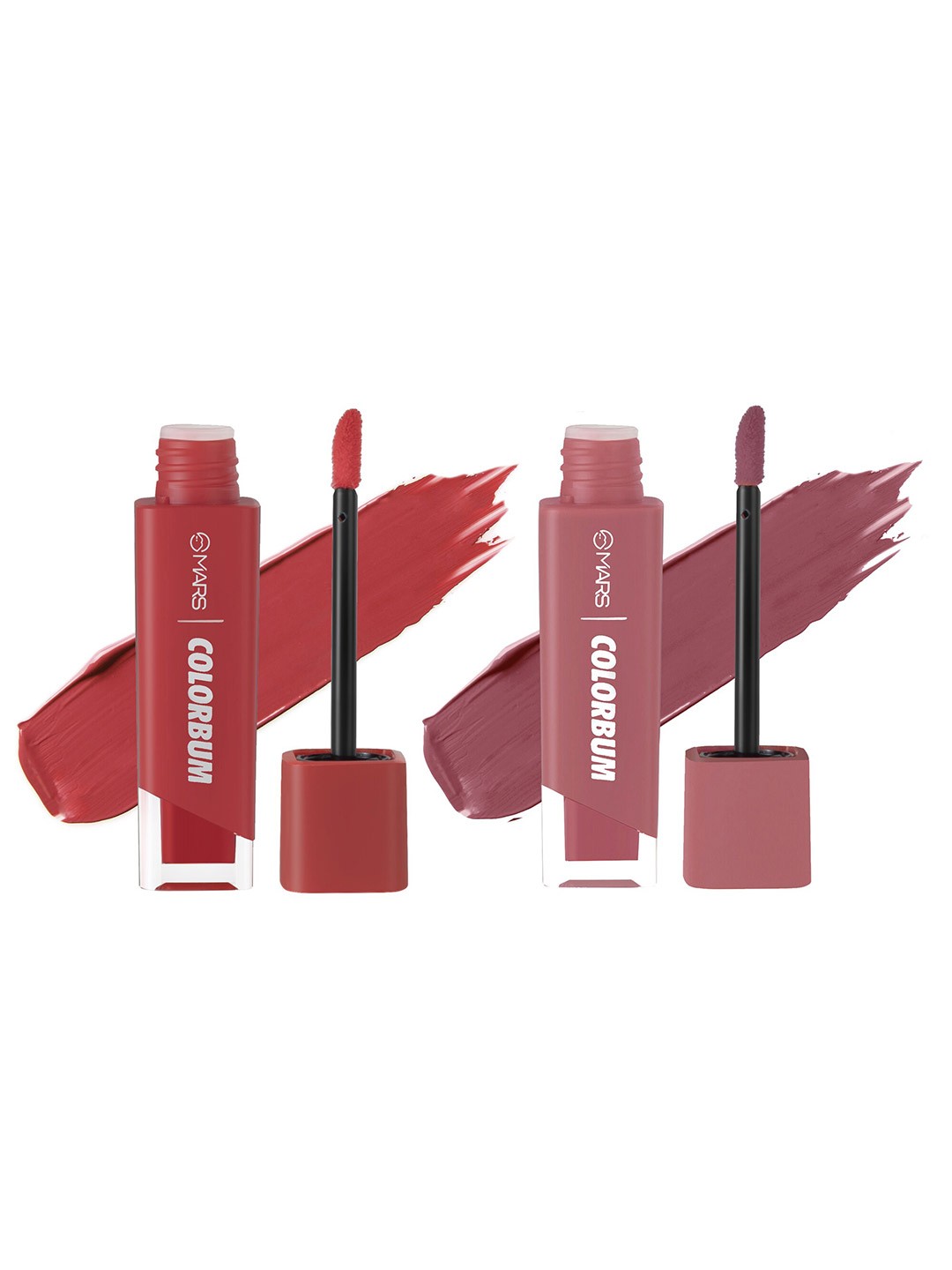 

MARS Set of 2 Colorbum Liquid Matte Lipstick 5.5ml Each-Scarlet Seoul 02 & Jaipuri Pink 13, Red