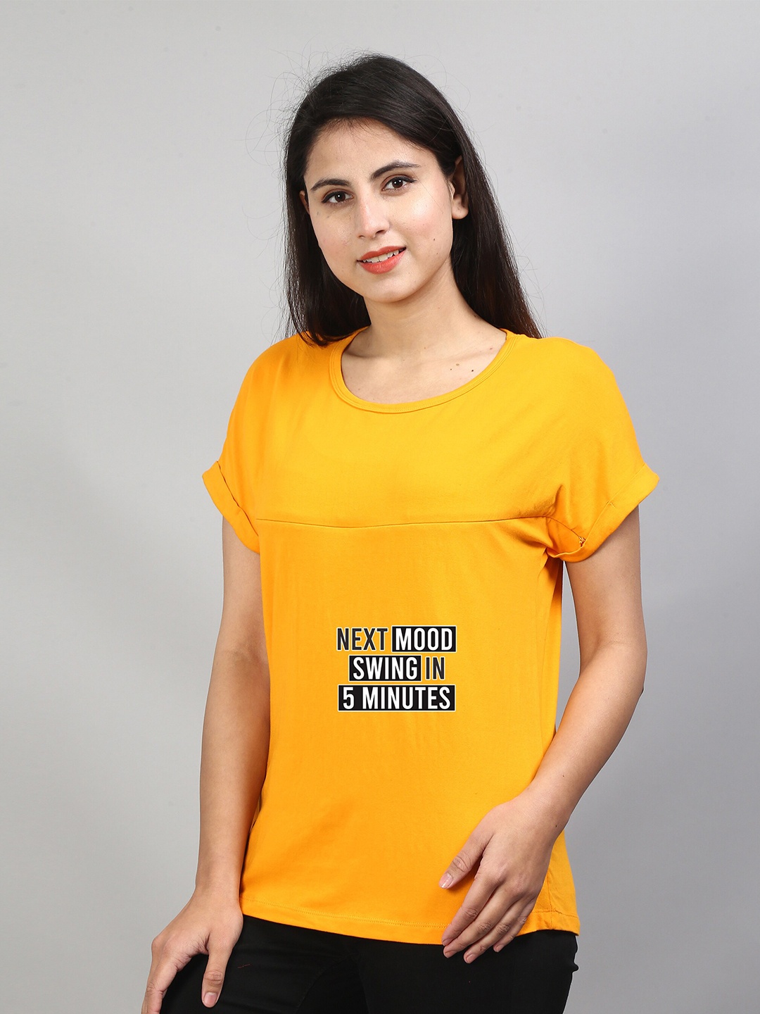 

SillyBoom Graphic Printed Extended Sleeves Feeding T-shirt, Yellow
