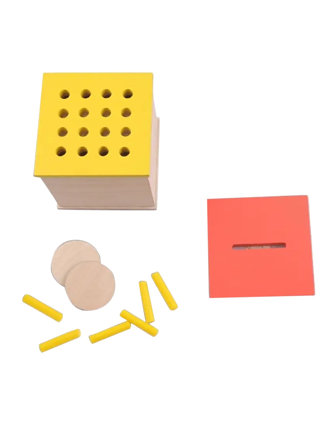 

Curious Cub Kids Montessori Learning Wooden Toys, Blue