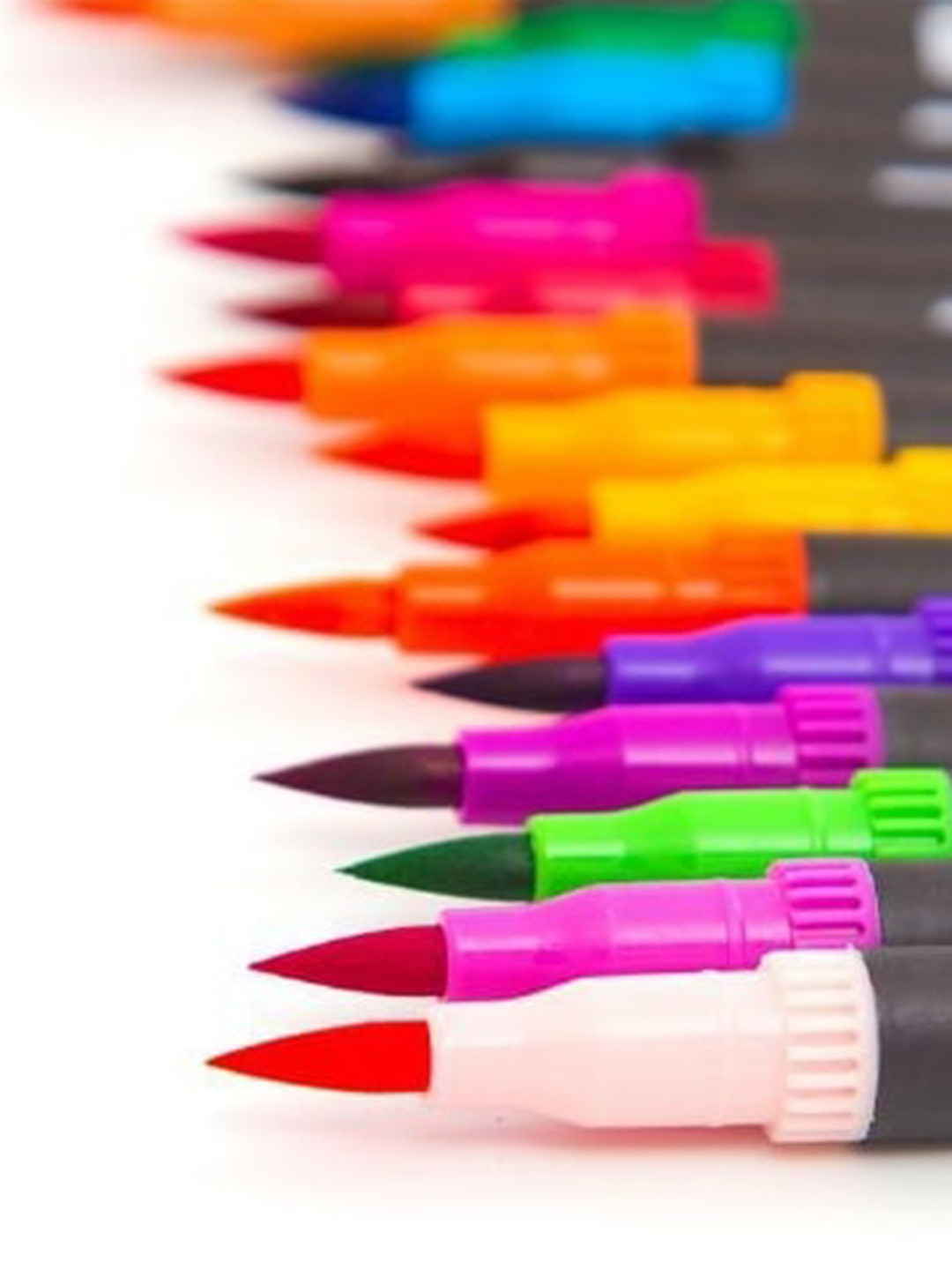 

Alexvyan 24-Pcs Dual Tips Coloring Marker Pens, Multi