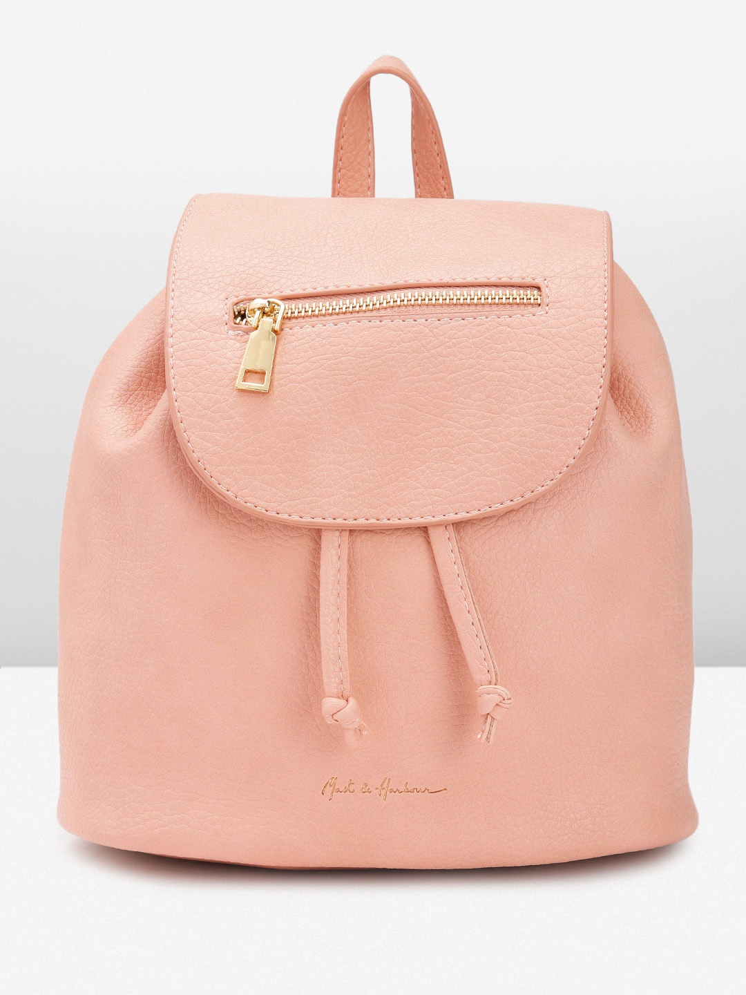 

Mast & Harbour Women Solid Backpack, Pink